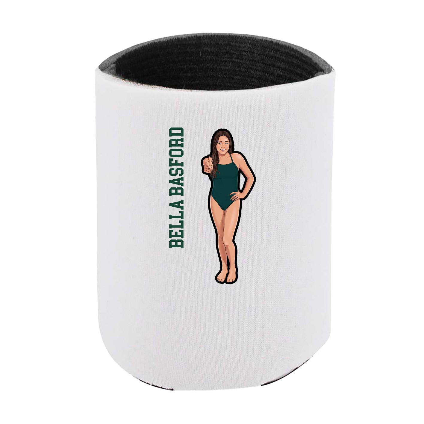 Can Holder — Name Vertical in White