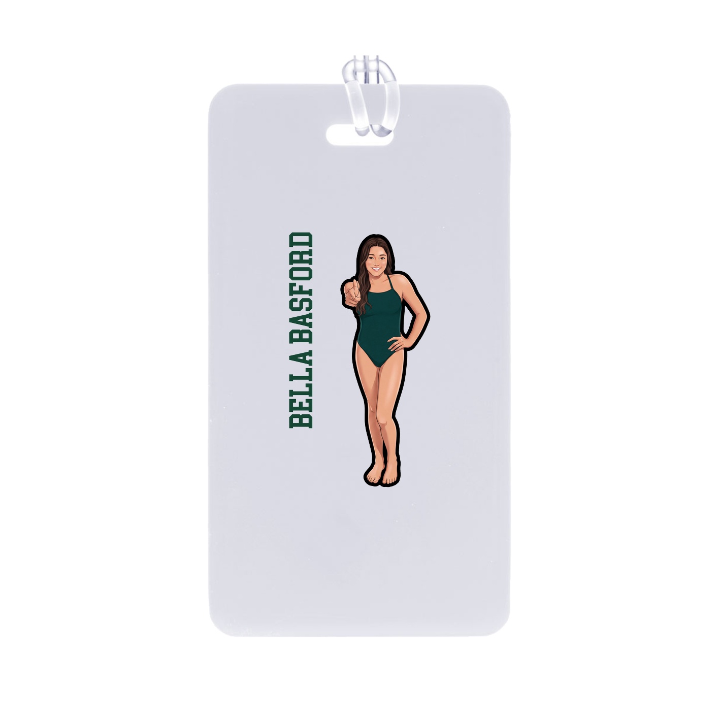 Bag Tag — Name Vertical in Classic
