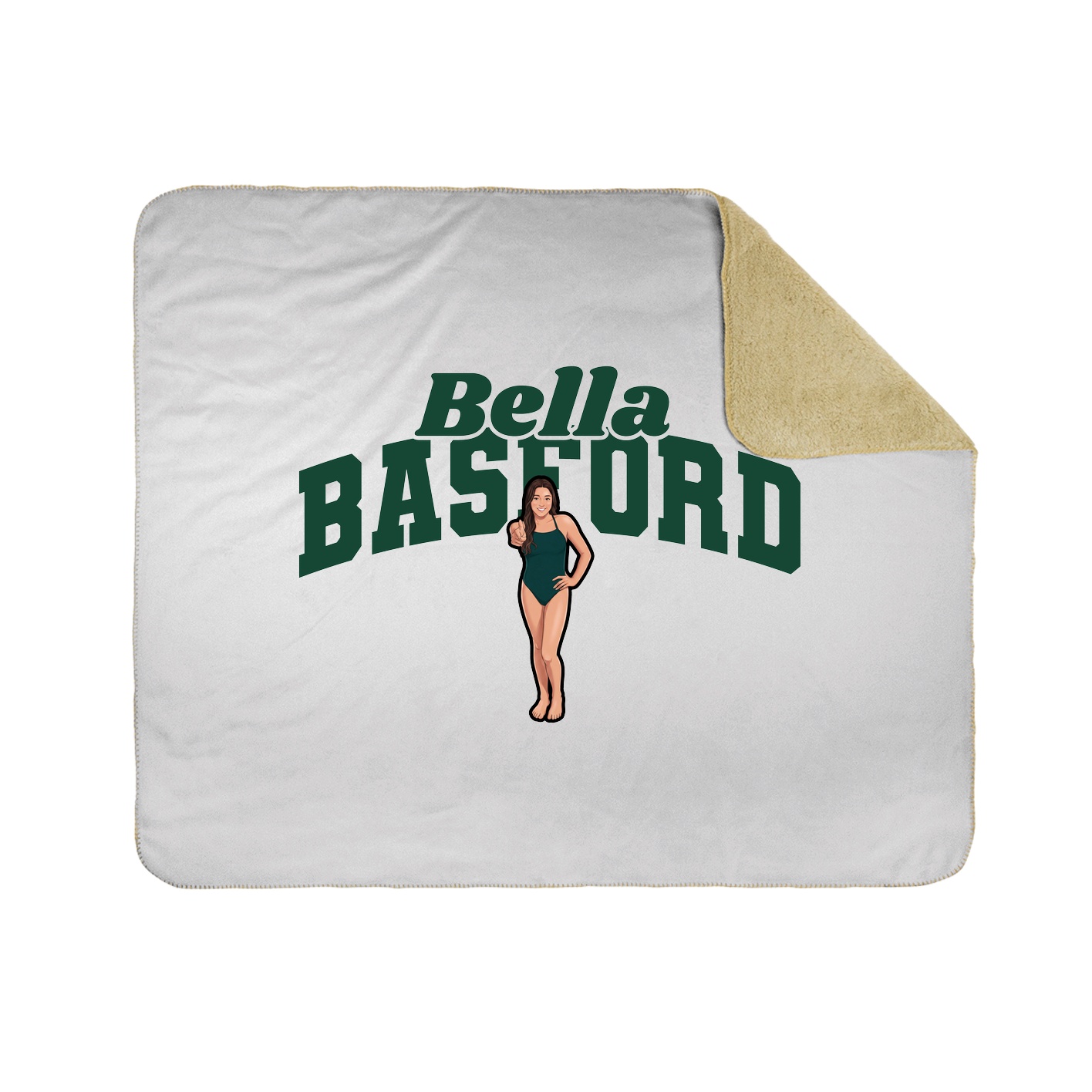 Throw Blanket — Signature Arch in White
