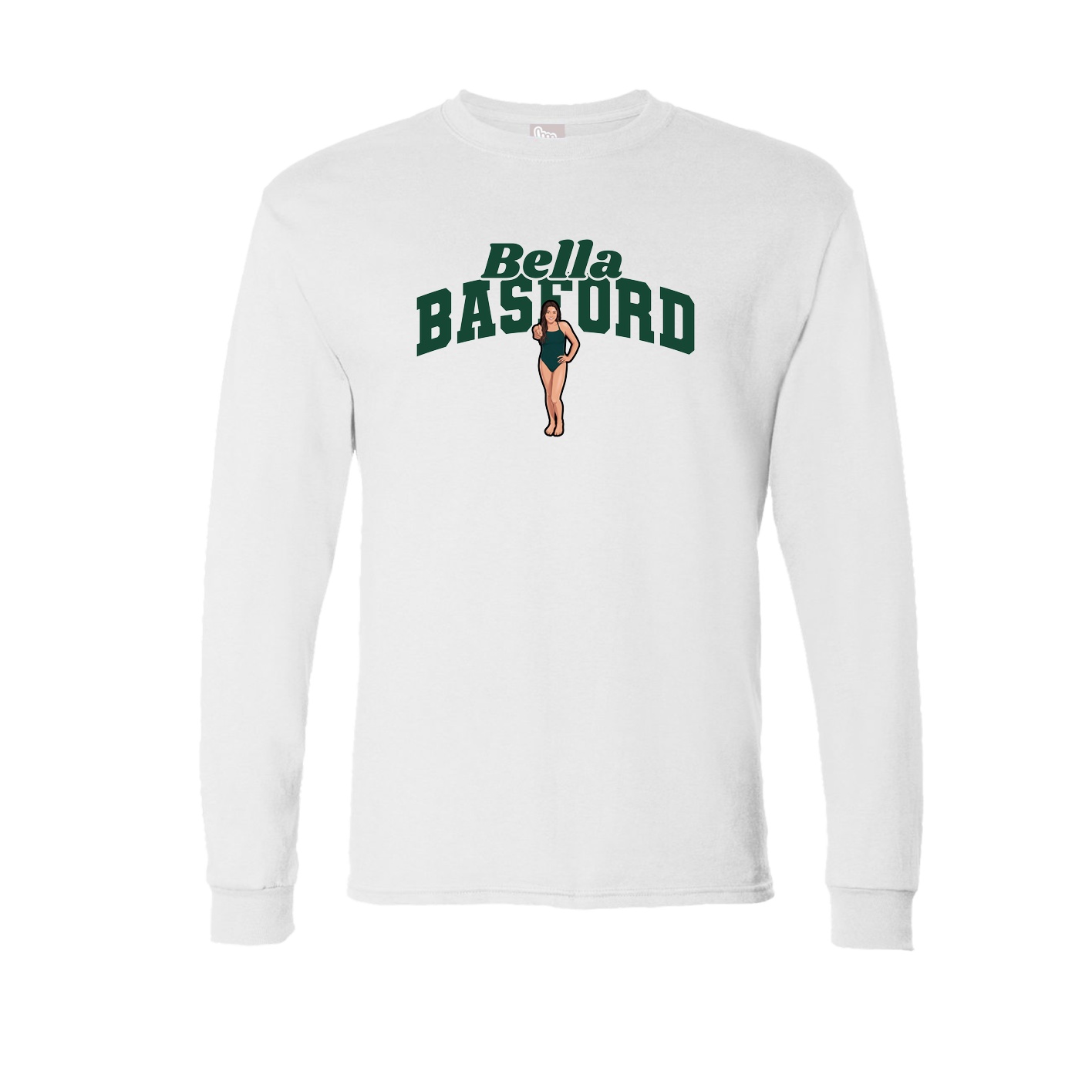 Long Sleeve Tee — Signature Arch in White