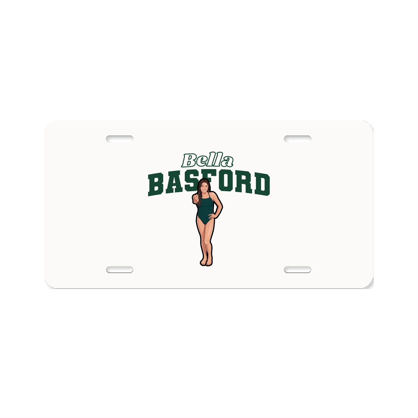License Plate — Name Arch in Classic