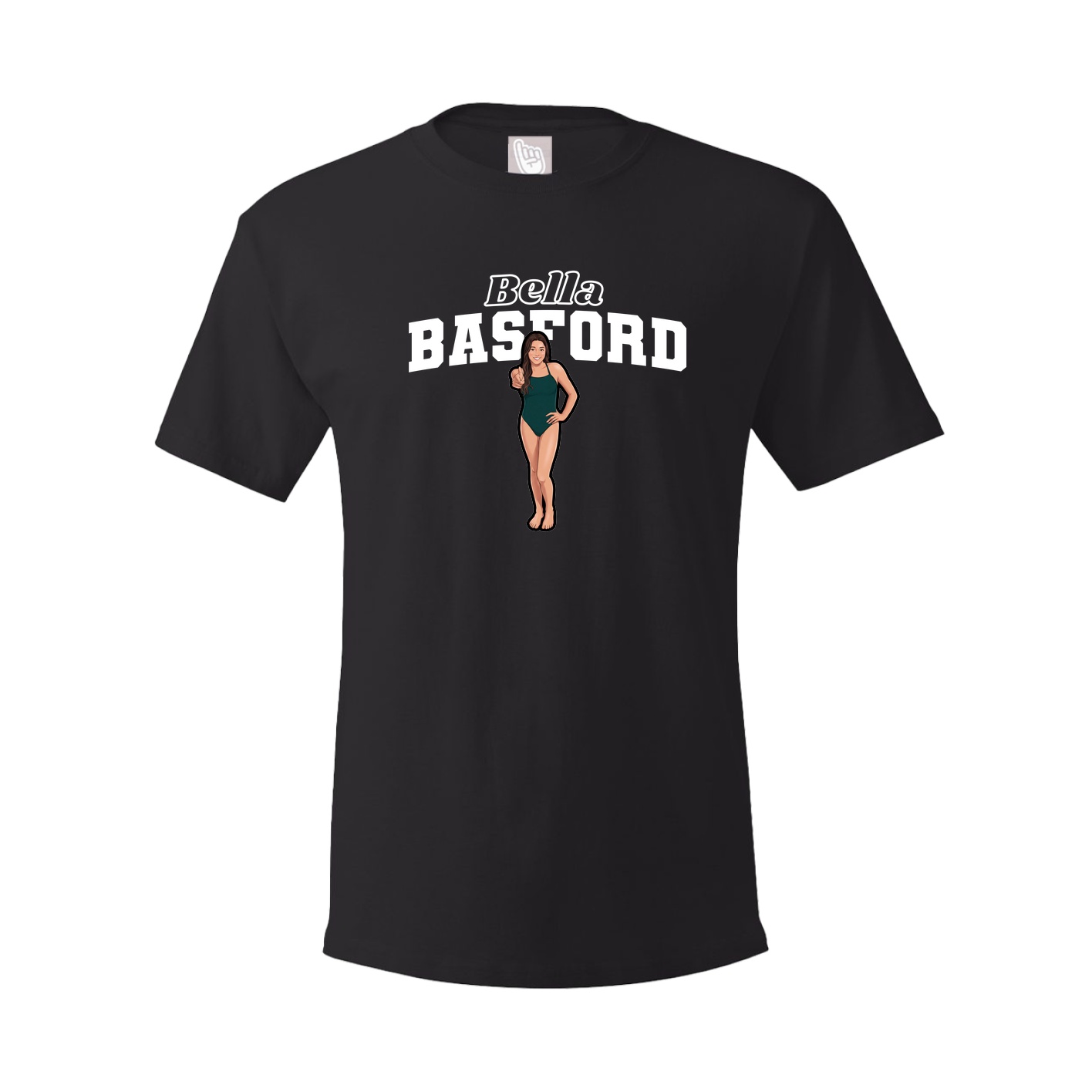 Youth Tee — Name Arch in Black