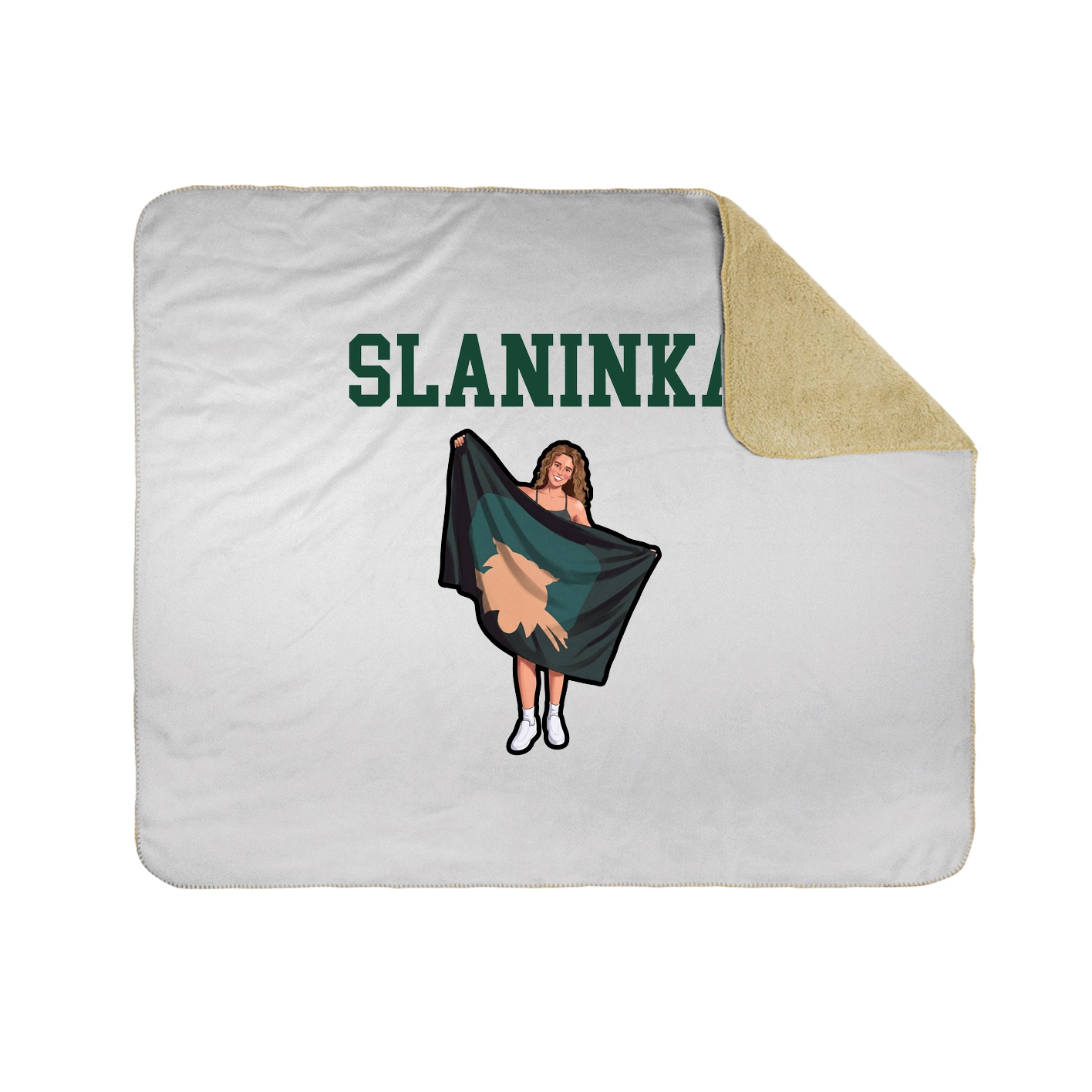 Throw Blanket — Shirsey in White