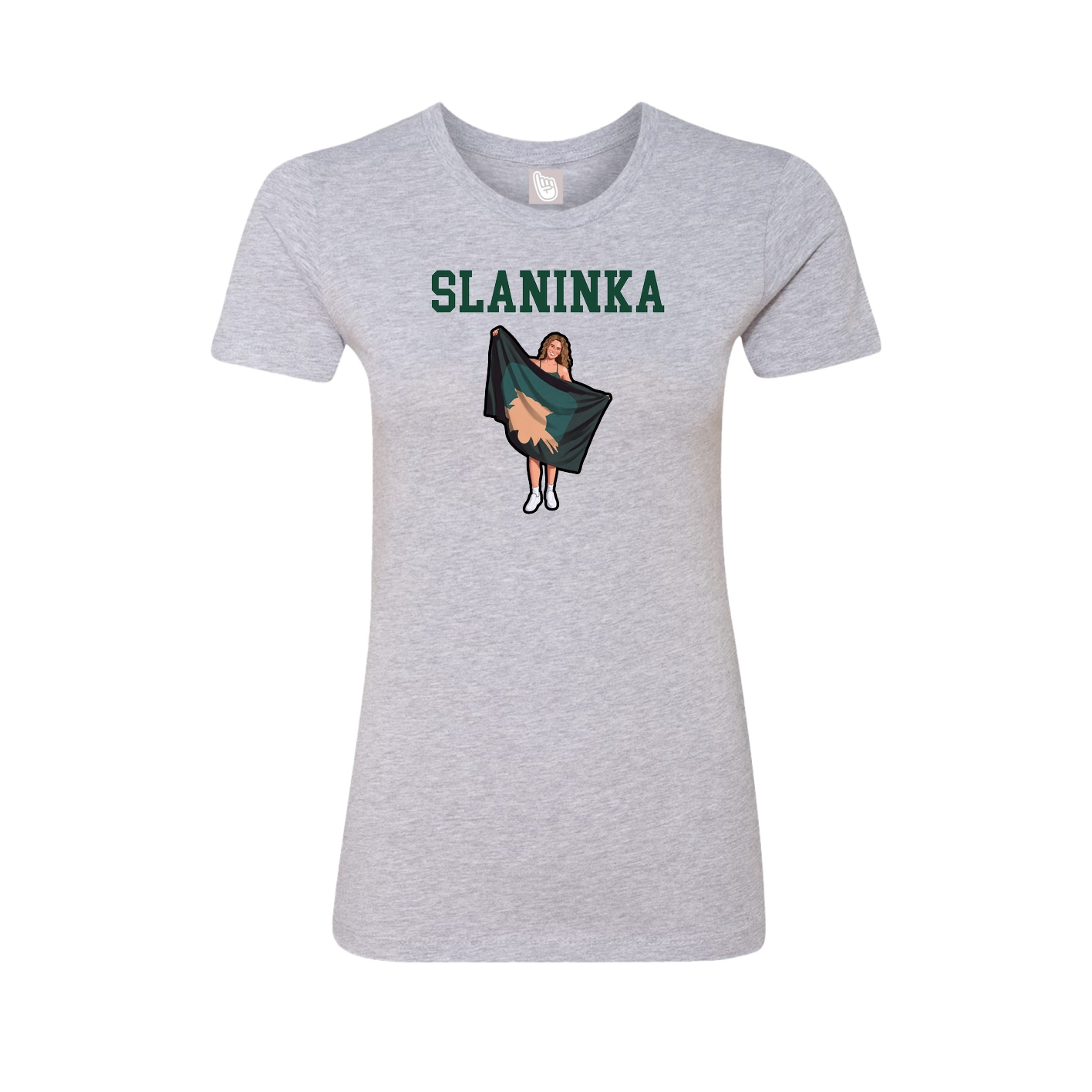 Fitted Women's Tee — Shirsey in Grey