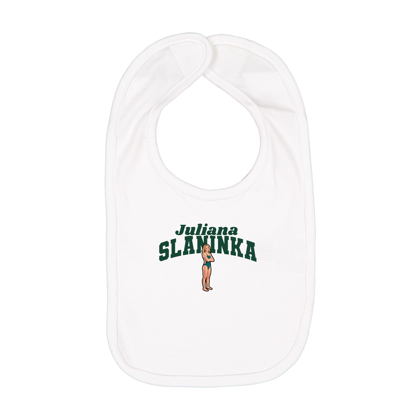 Infant Bib — Signature Arch in White