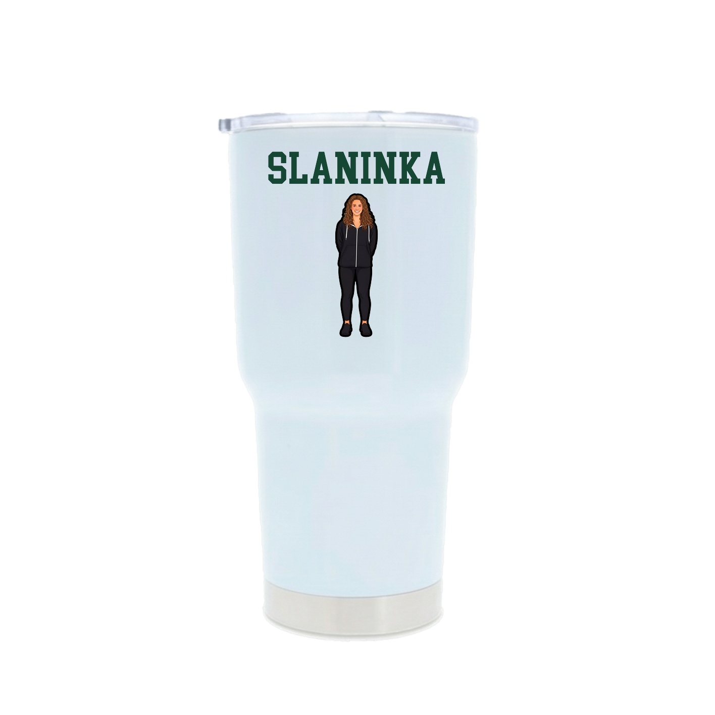 30oz Stainless Steel Tumbler — Shirsey in White
