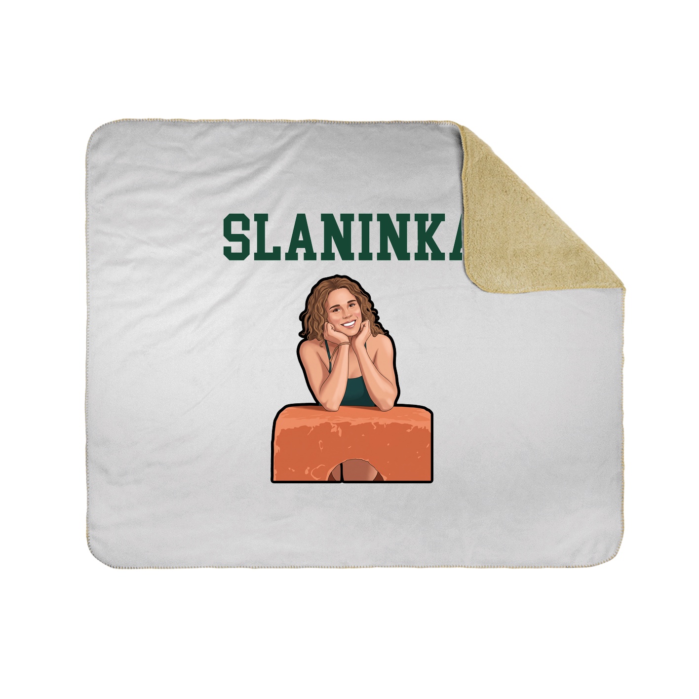 Throw Blanket — Shirsey in White