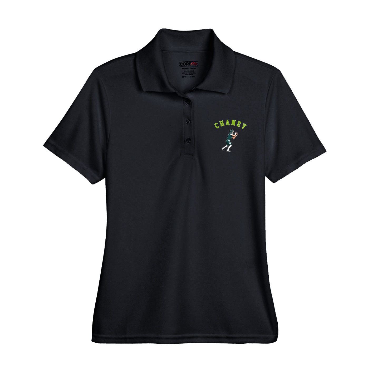 Womens Performance Polo — Shirsey Arch in Black
