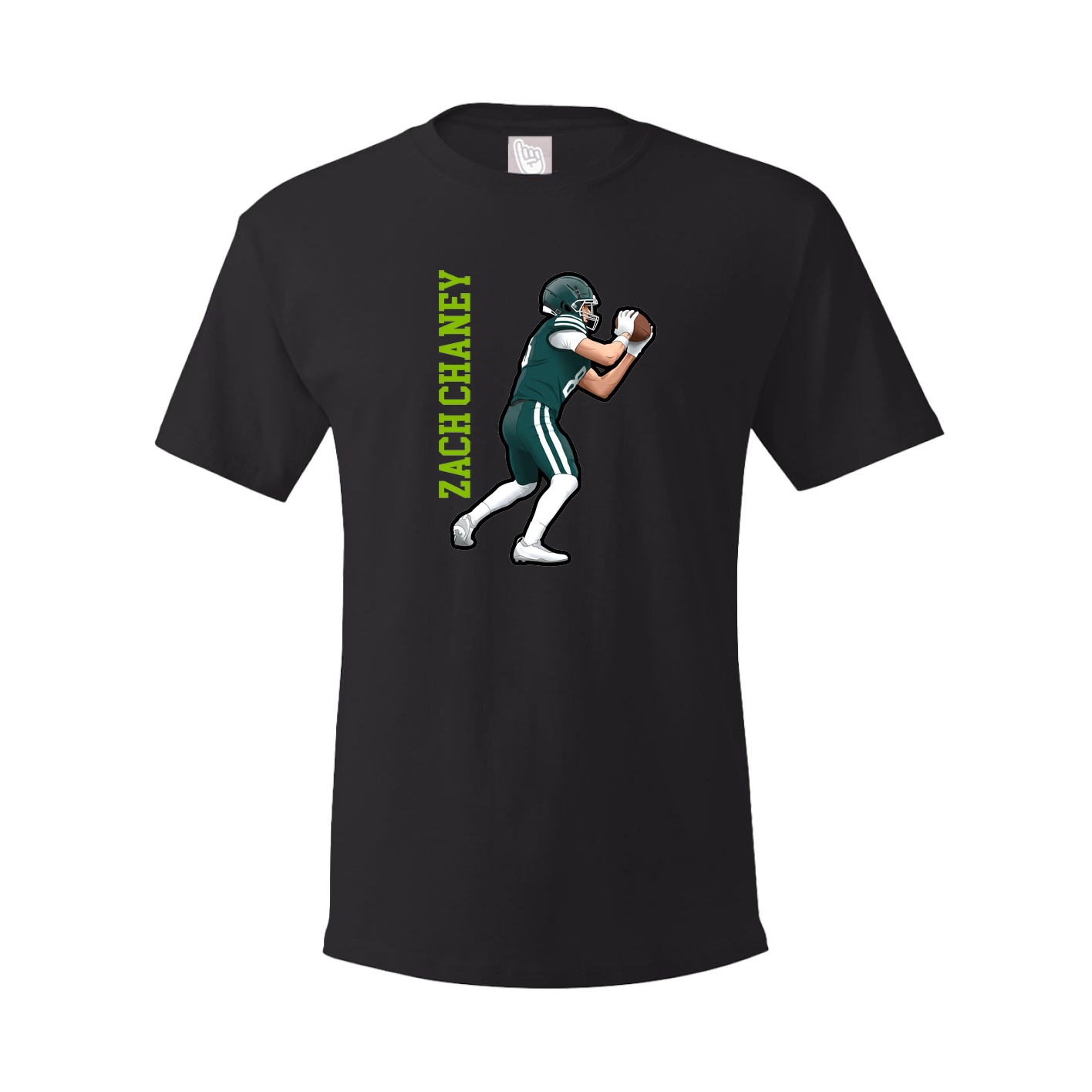 Youth Tee — Name Vertical in Black
