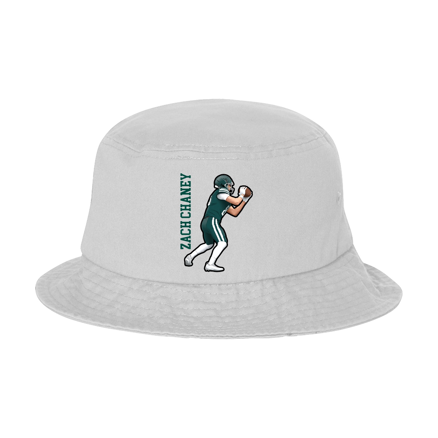 Bucket Cap — Name Vertical in White