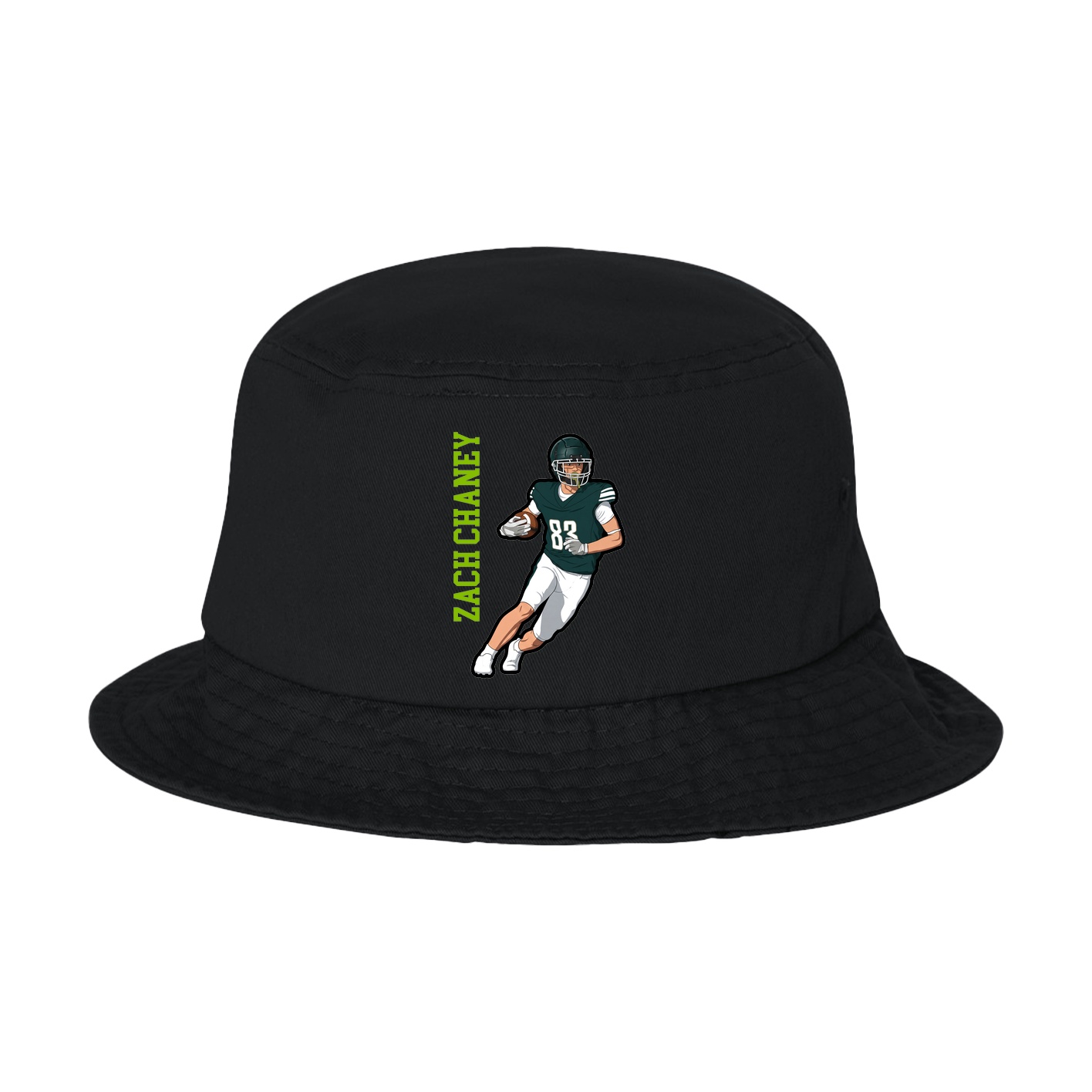 Bucket Cap — Name Vertical in Black