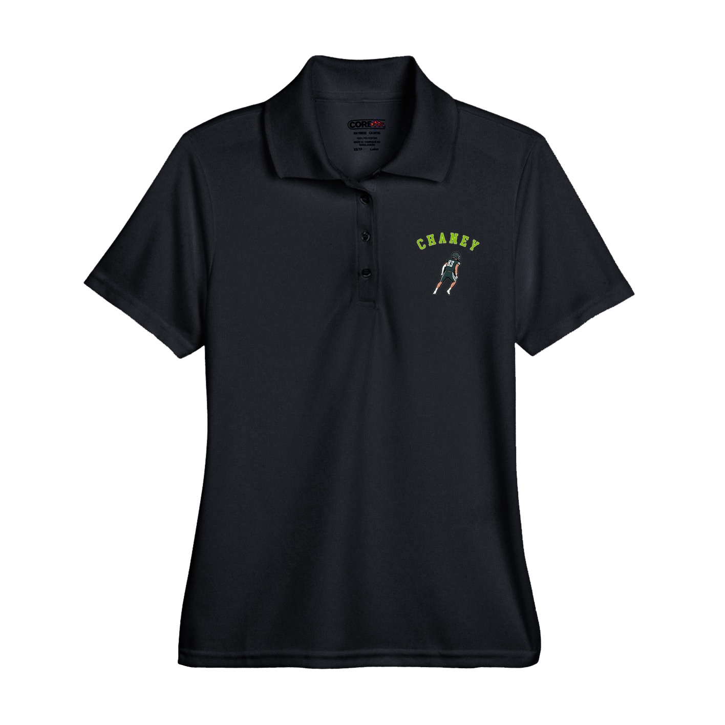 Womens Performance Polo — Shirsey Arch in Black