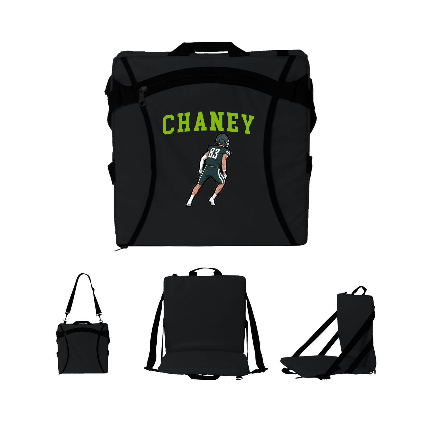 Folding Stadium Seat — Shirsey in Black