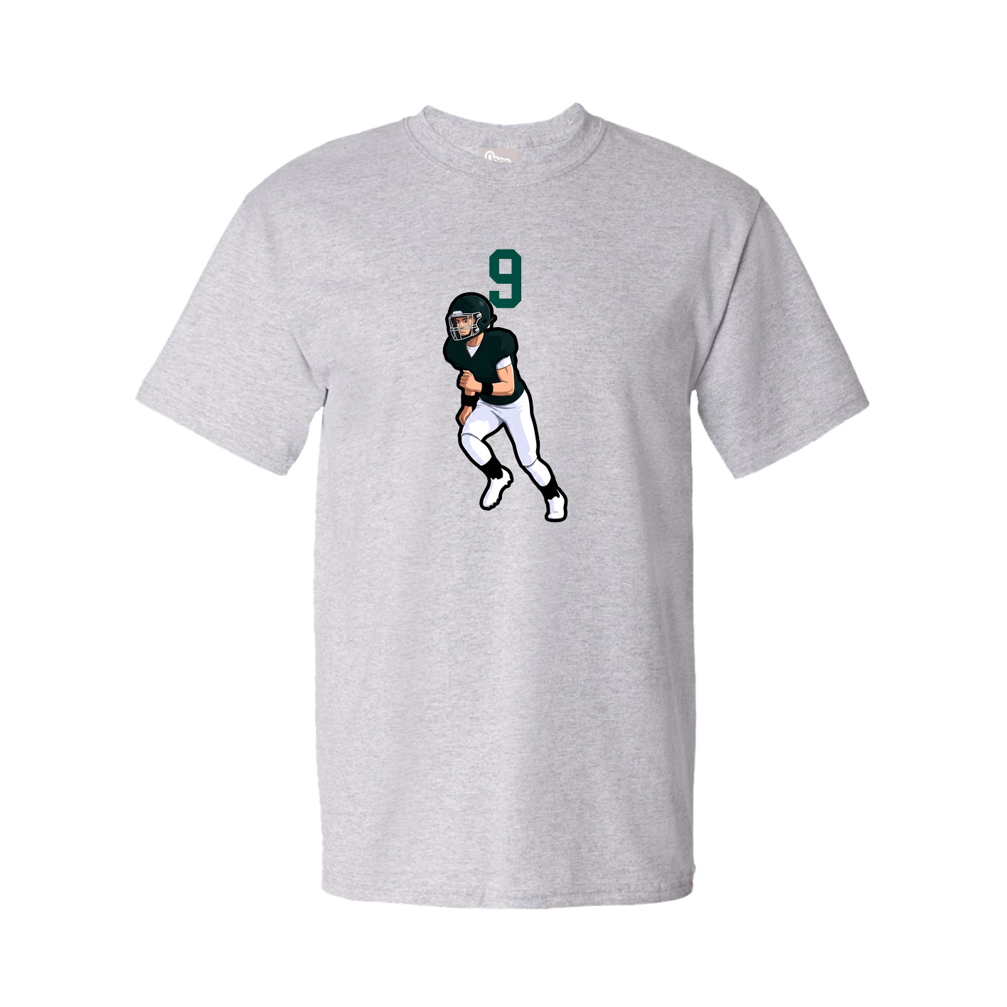 Youth Tee — Number Top in Grey