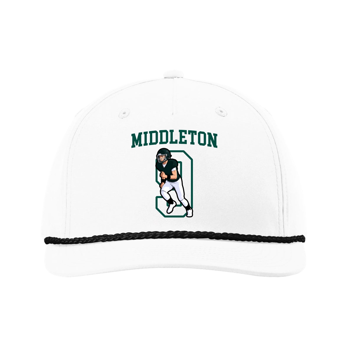 Five-Panel Classic Rope Cap — Shirsey in White