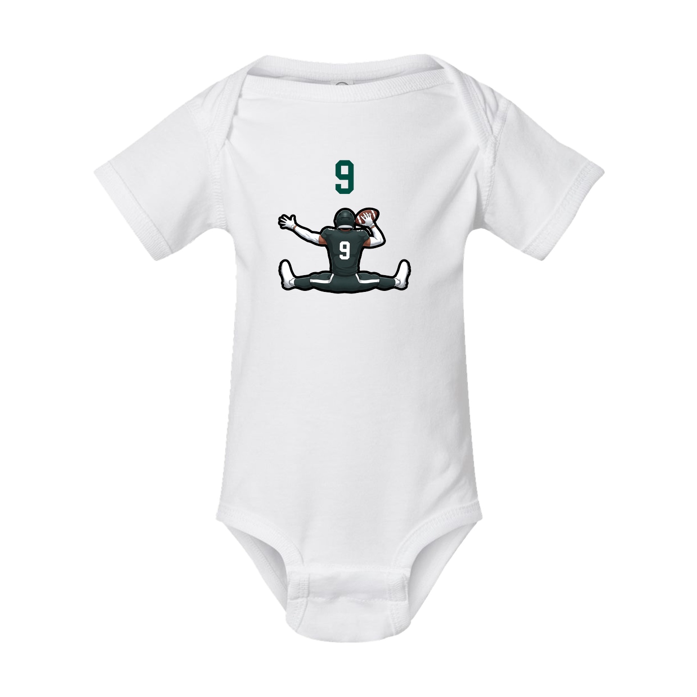 Baby Onesie — Number Top in White