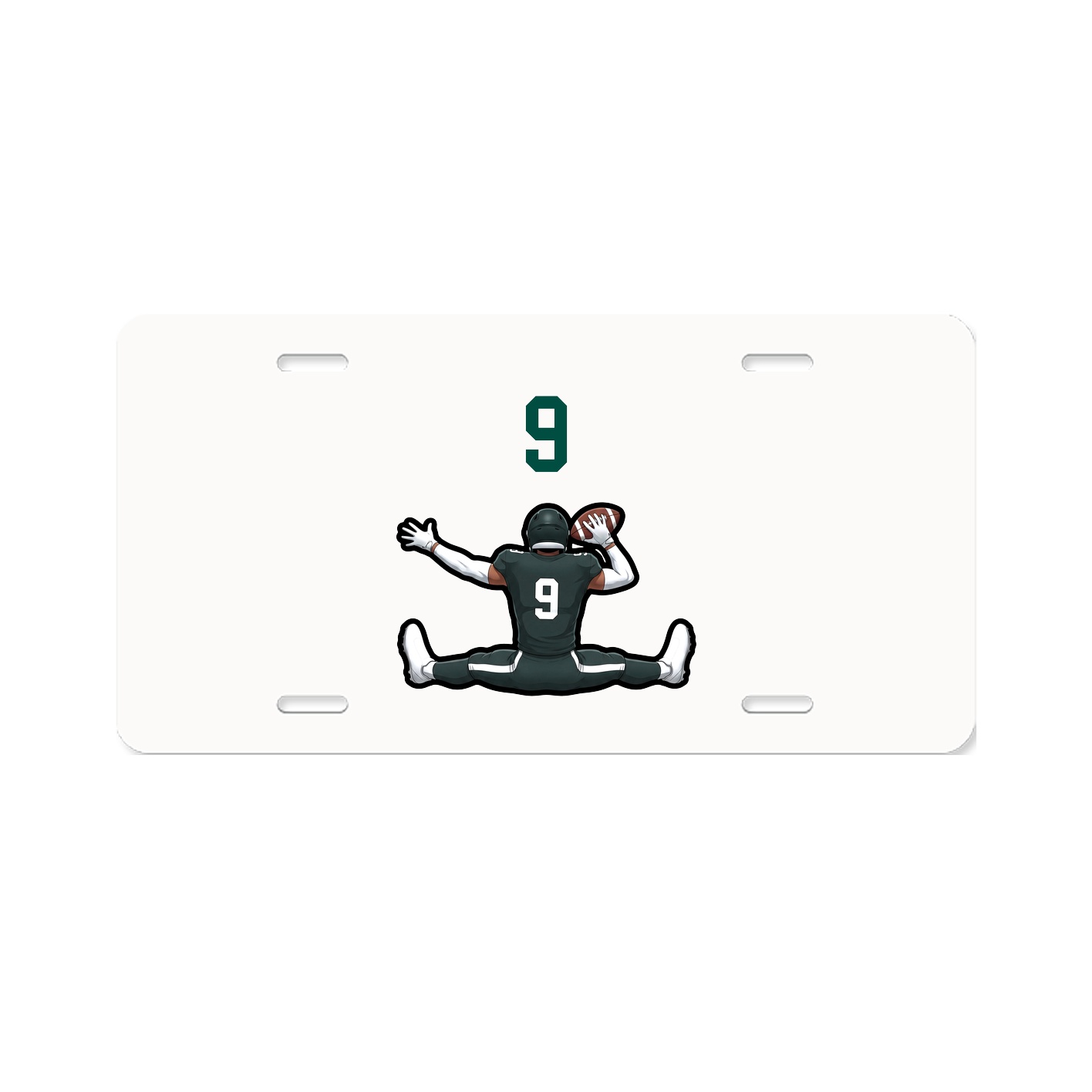 License Plate — Number Top in Classic