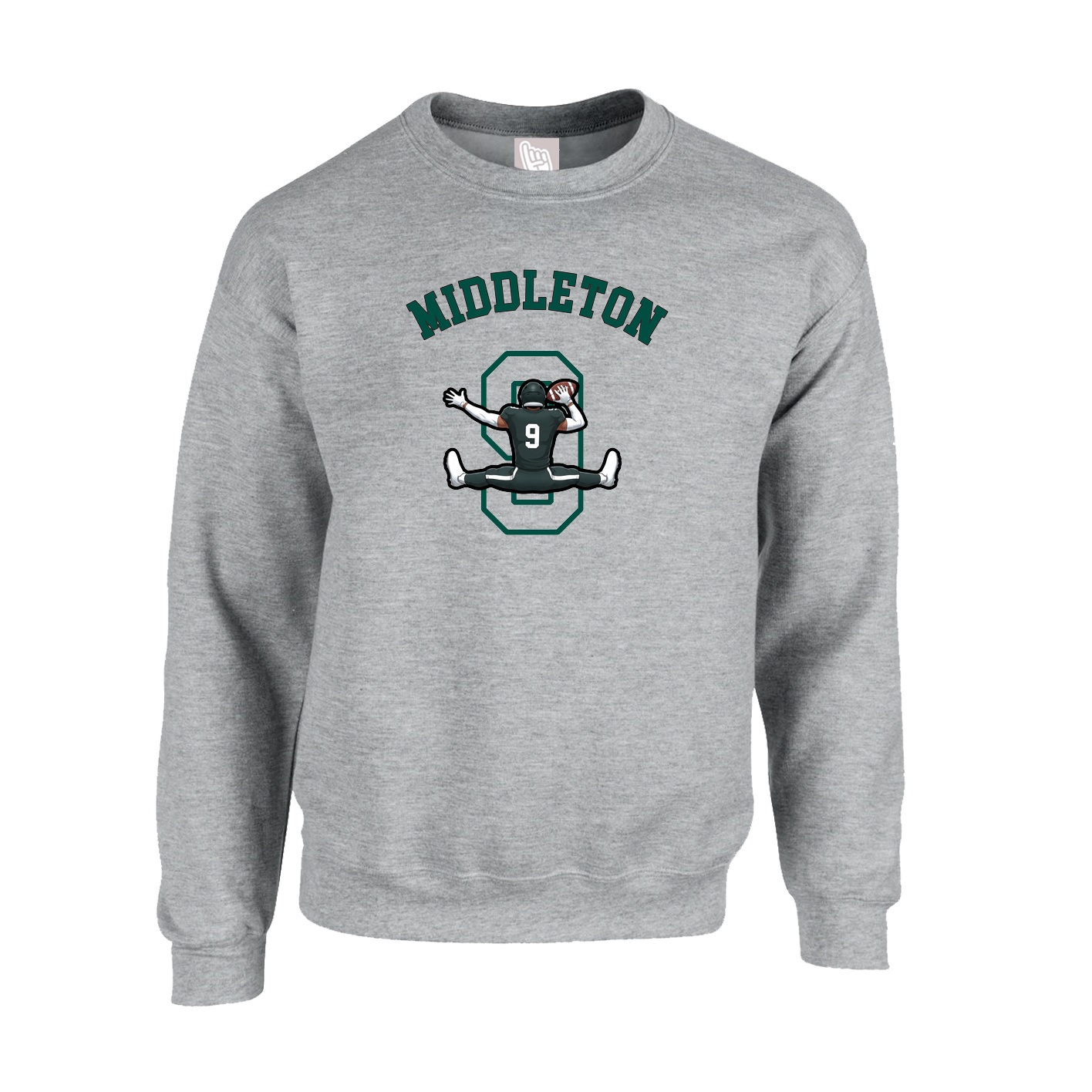 Fleece Crew — Shirsey Arch in Grey