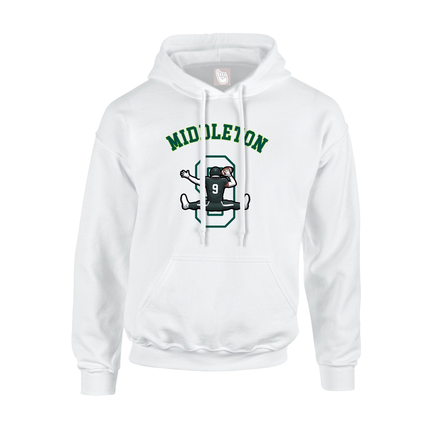 Youth Hoodie — Shirsey Arch in White