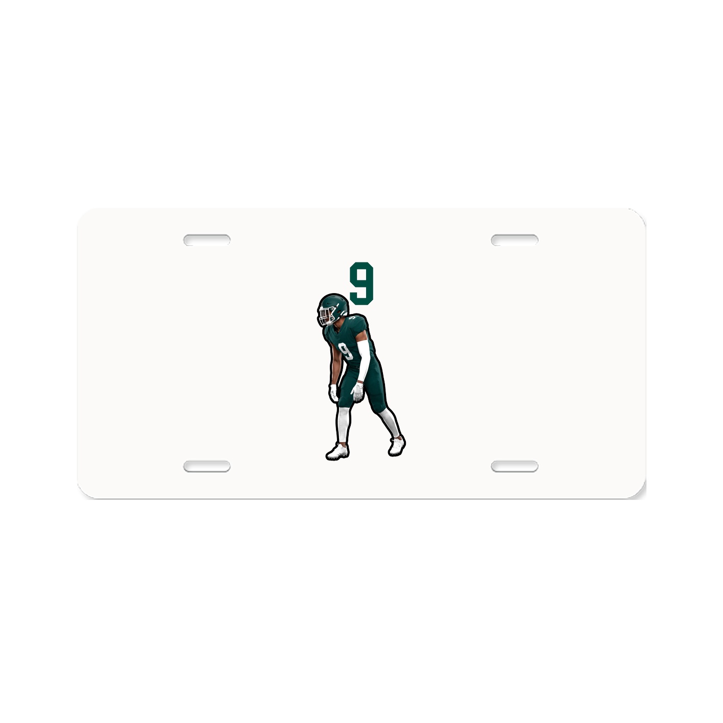 License Plate — Number Top in Classic