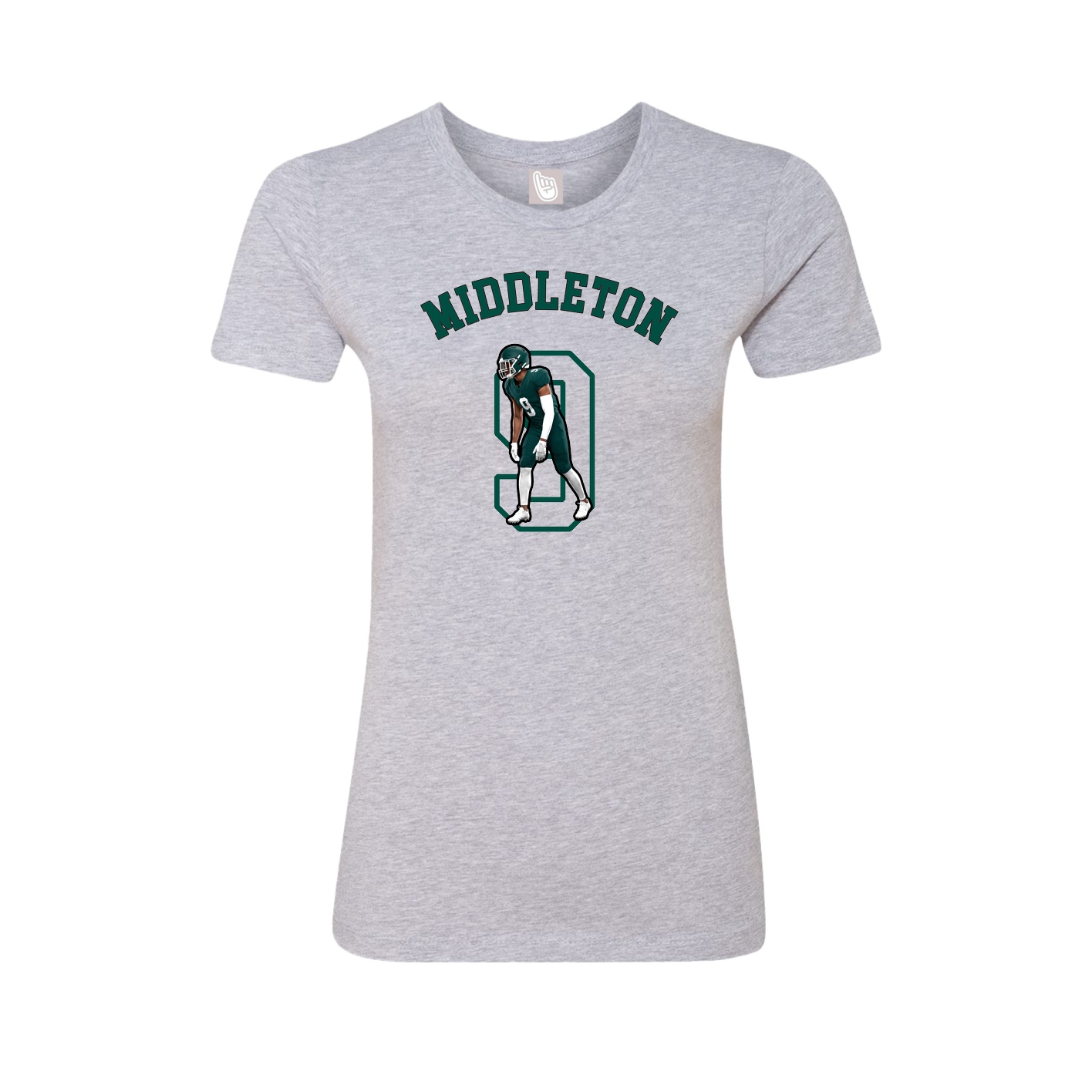 Fitted Women's Tee — Shirsey Arch in Grey