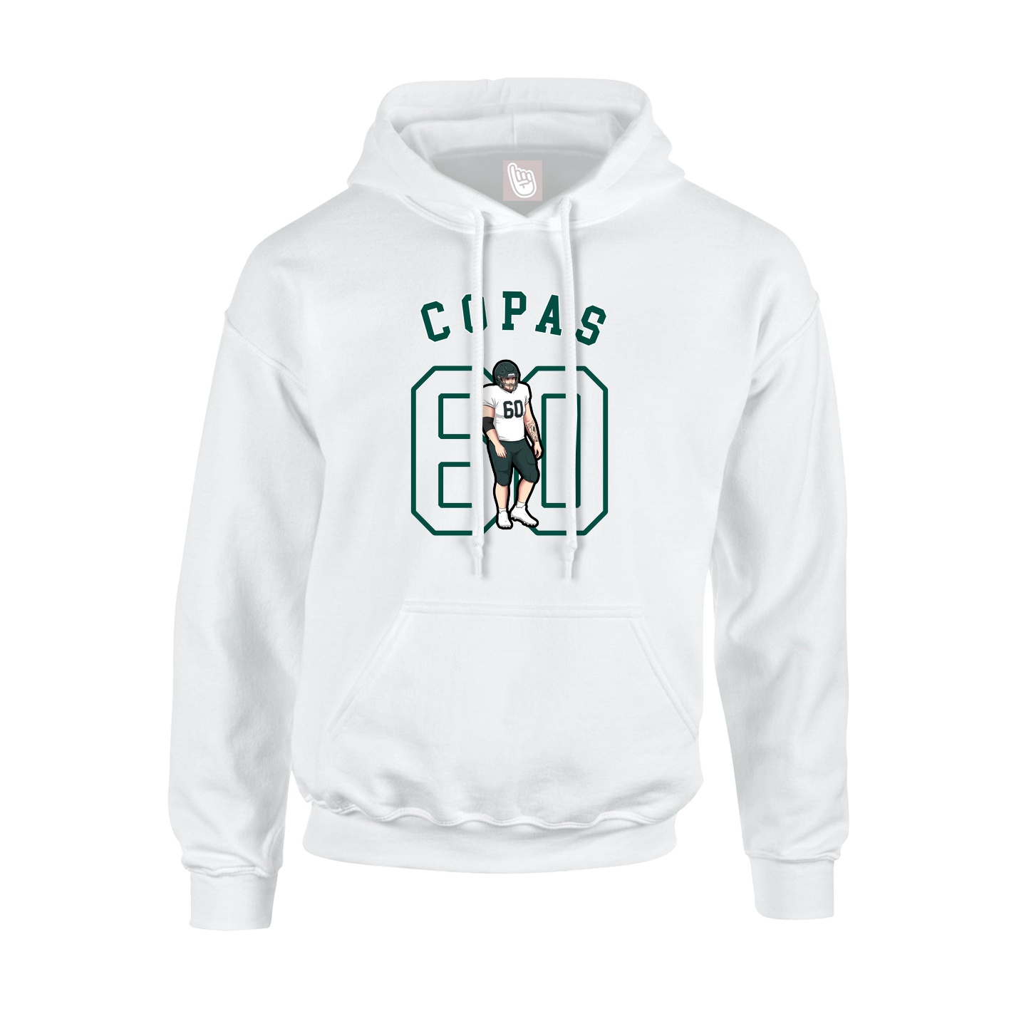 Youth Hoodie — Shirsey Arch in White