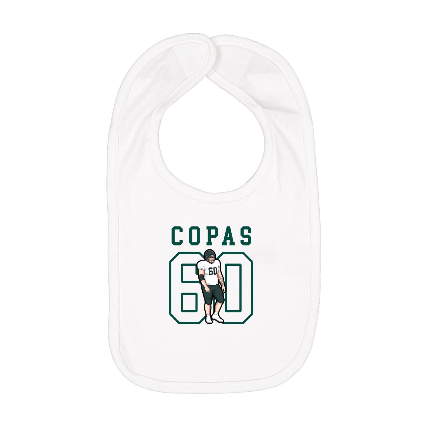 Infant Bib — Shirsey in White