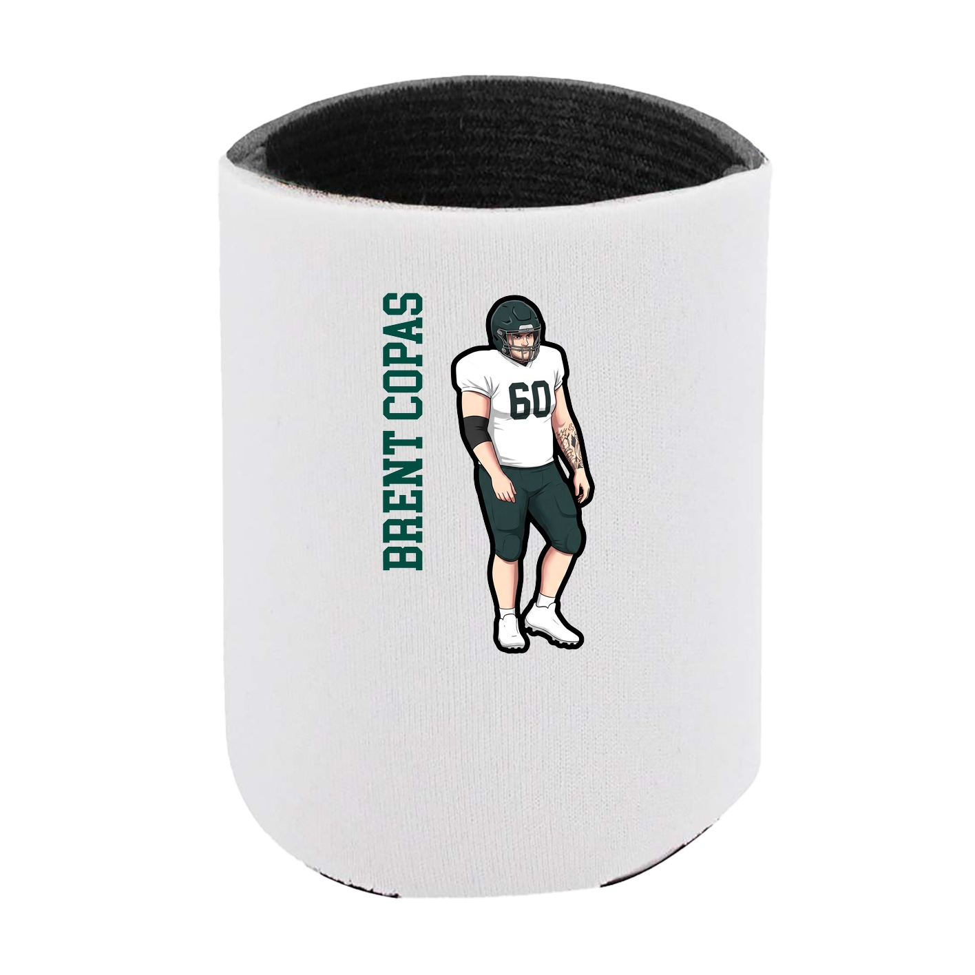 Can Holder — Name Vertical in White