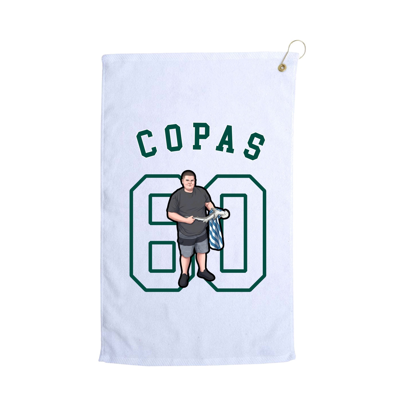 Golf Towel — Shirsey Arch in White