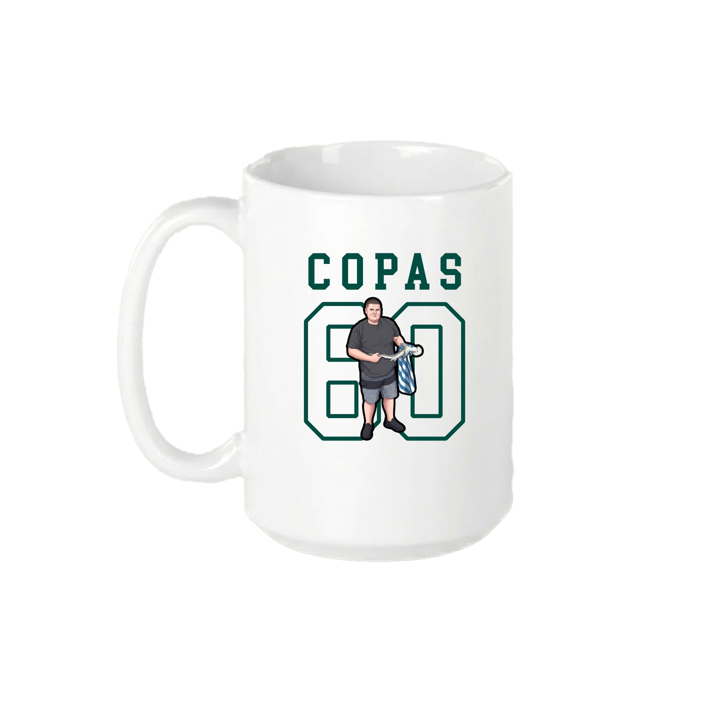 15oz Coffee Mug — Shirsey in White