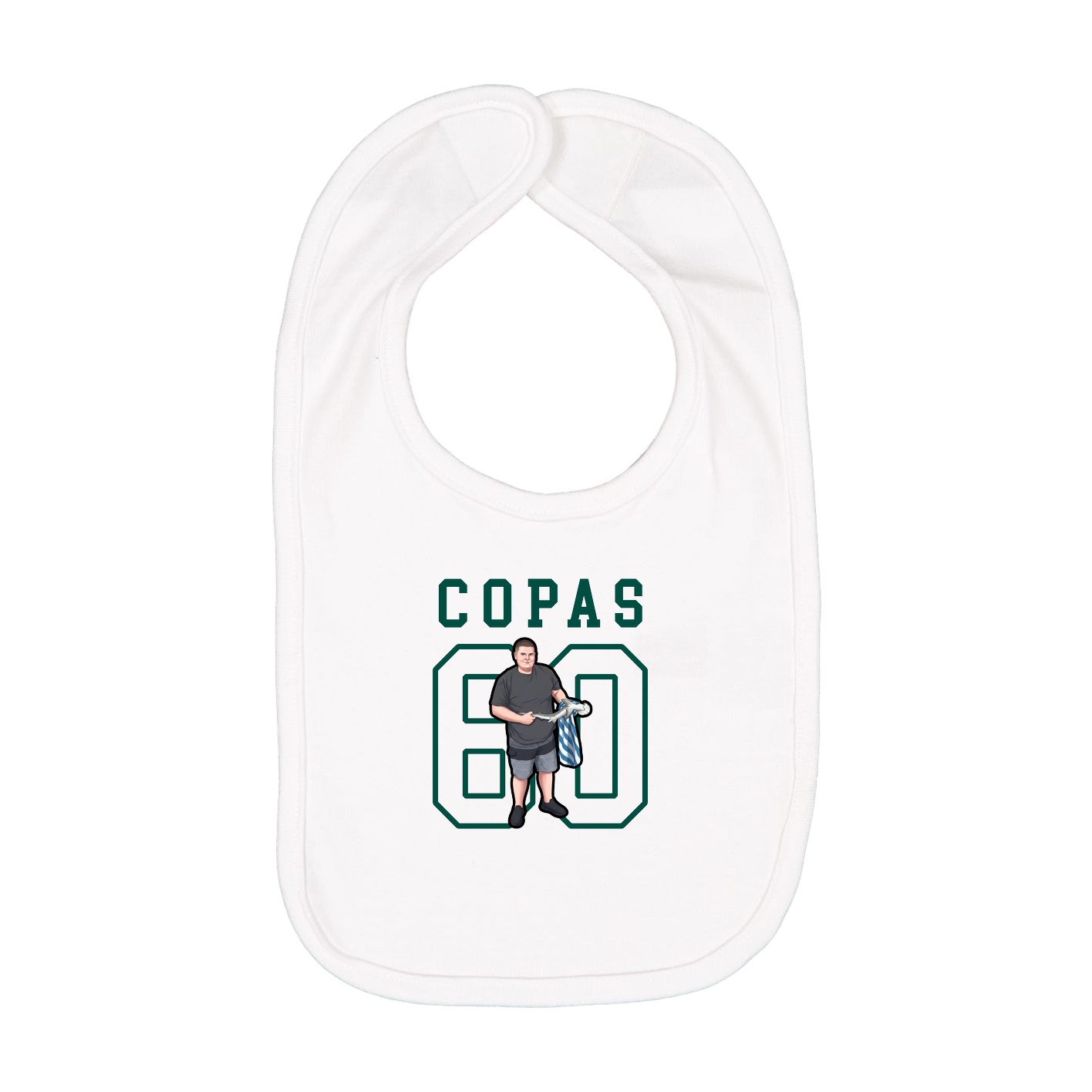 Infant Bib — Shirsey in White