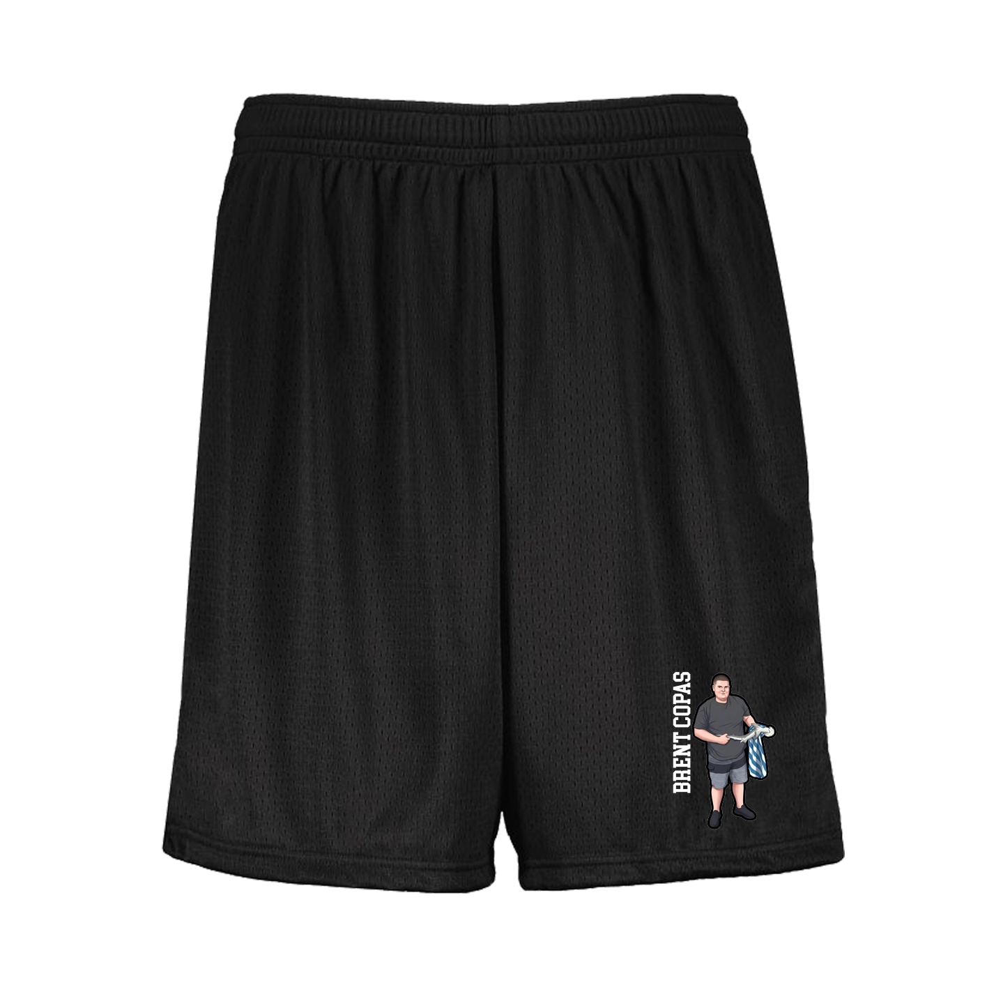 Shorts — Name Vertical in Black