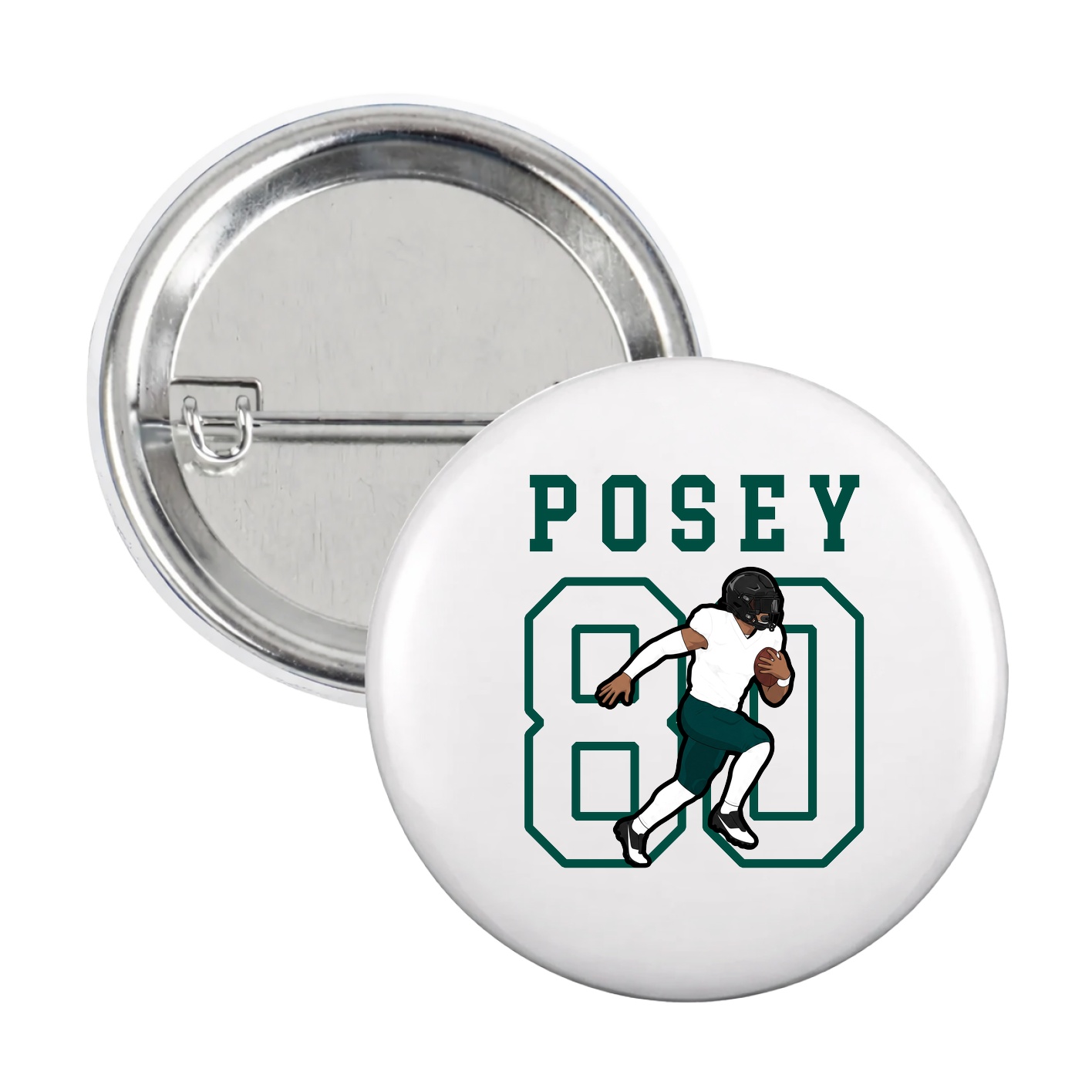 Game Day Button — Shirsey in White