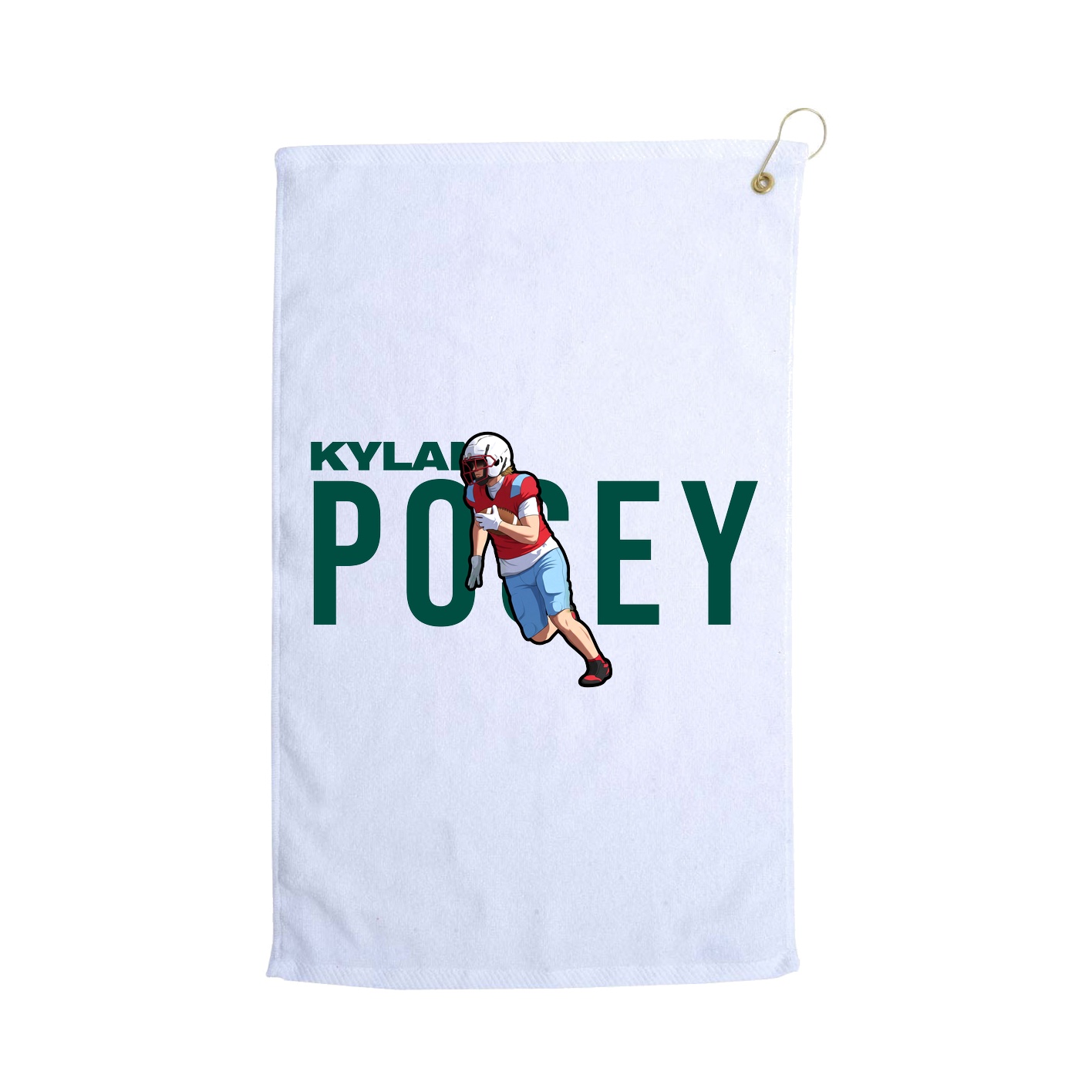 Golf Towel — Player Name in White