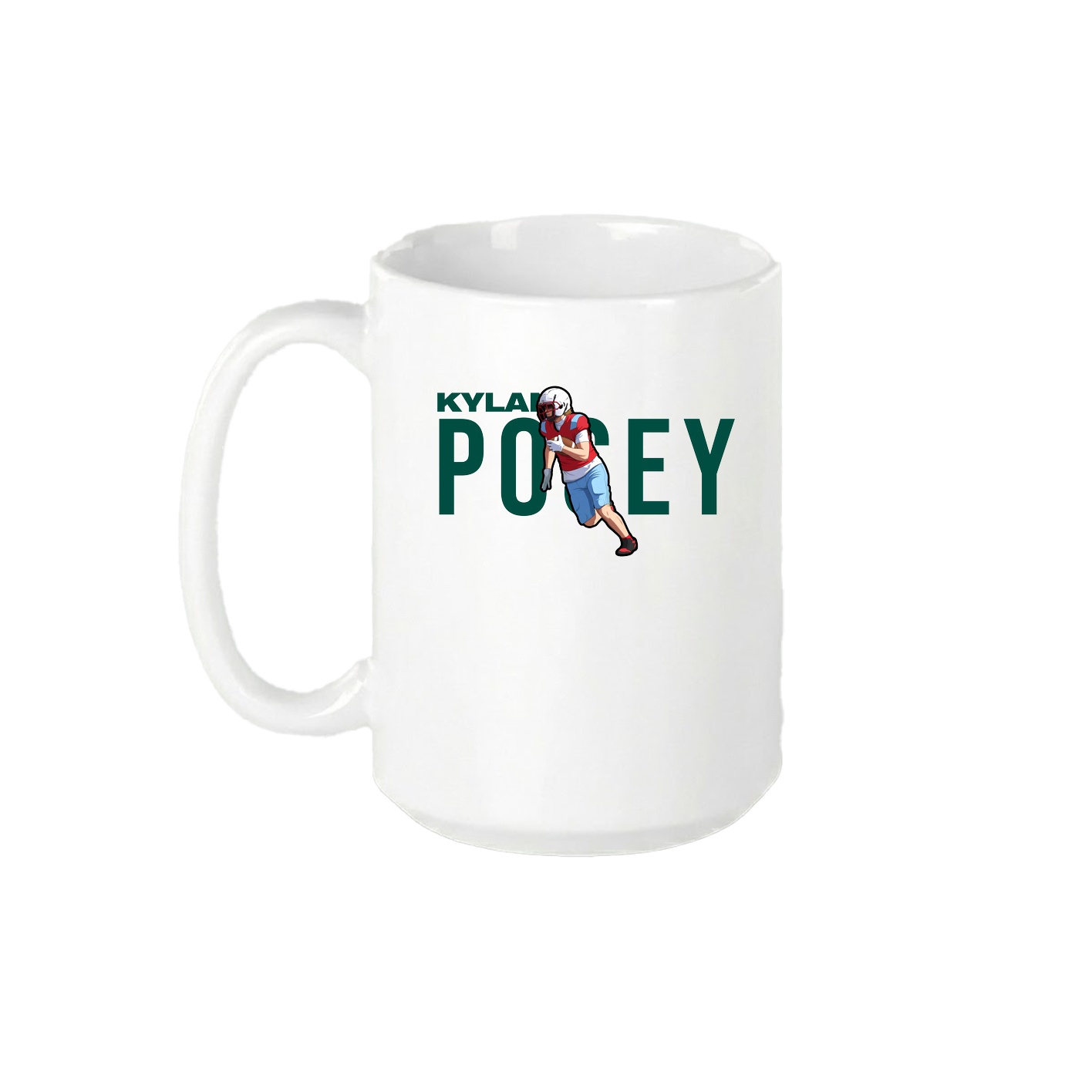 15oz Coffee Mug — Player Name in White