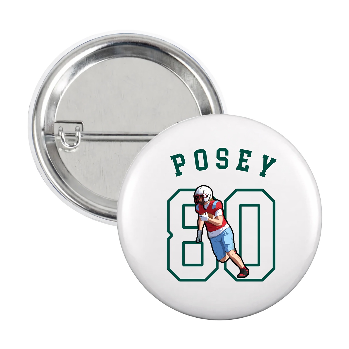 Game Day Button — Shirsey Arch in White