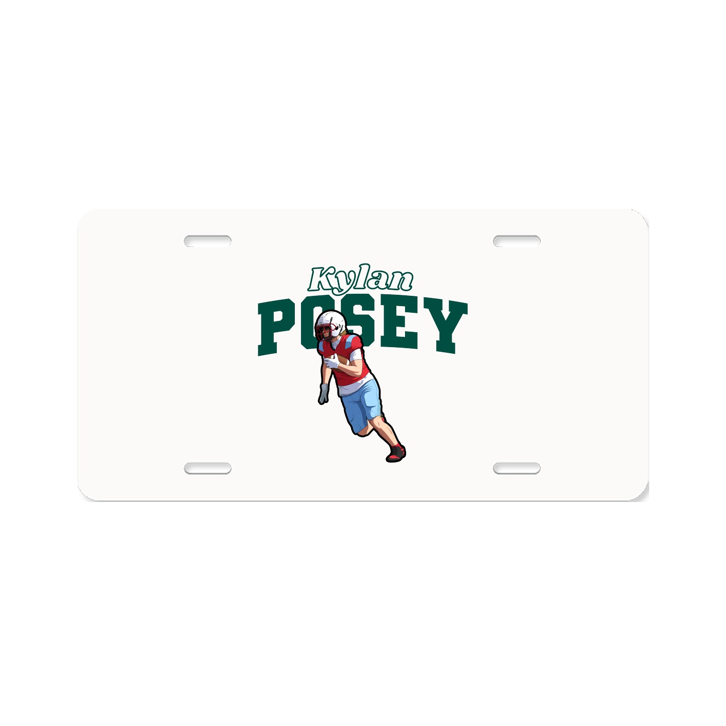 License Plate — Name Arch in Classic