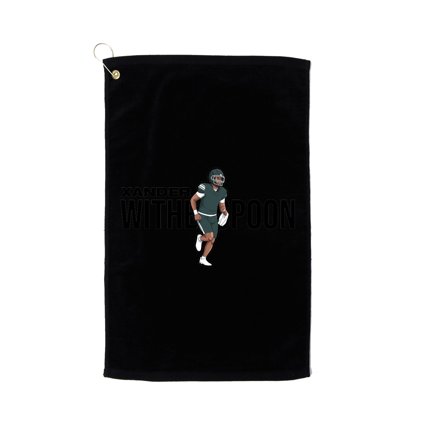 Golf Towel — Player Name in Black