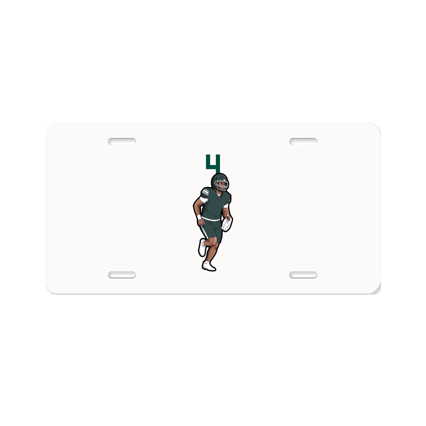 License Plate — Number Top in Classic