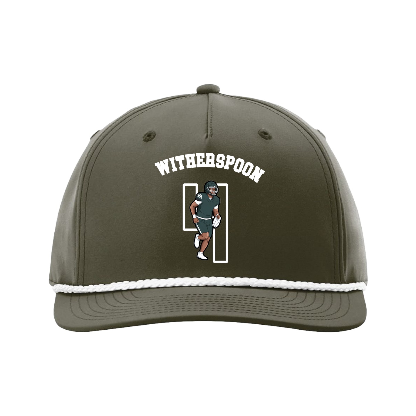 Five-Panel Classic Rope Cap — Shirsey Arch in Green