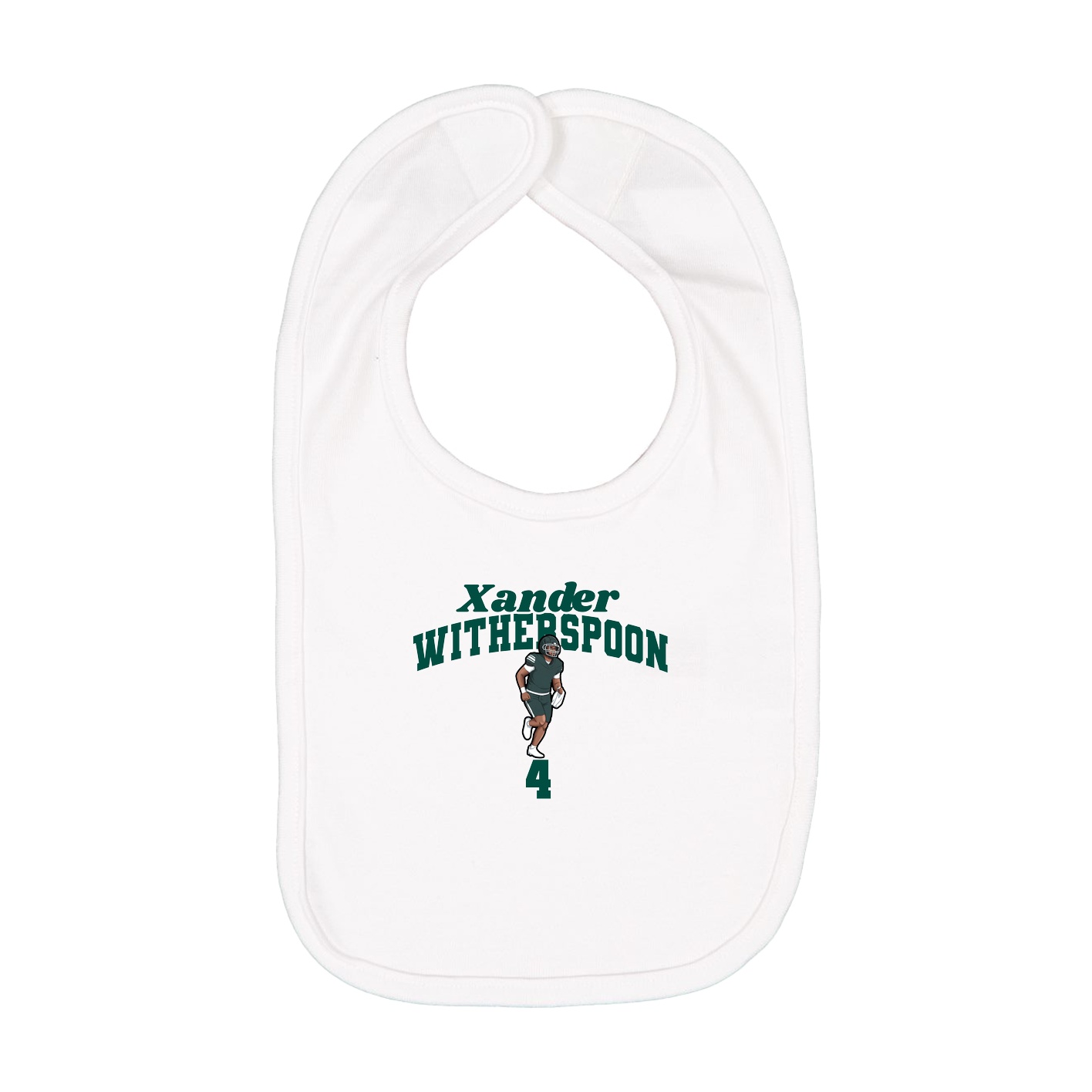 Infant Bib — Signature Arch in White