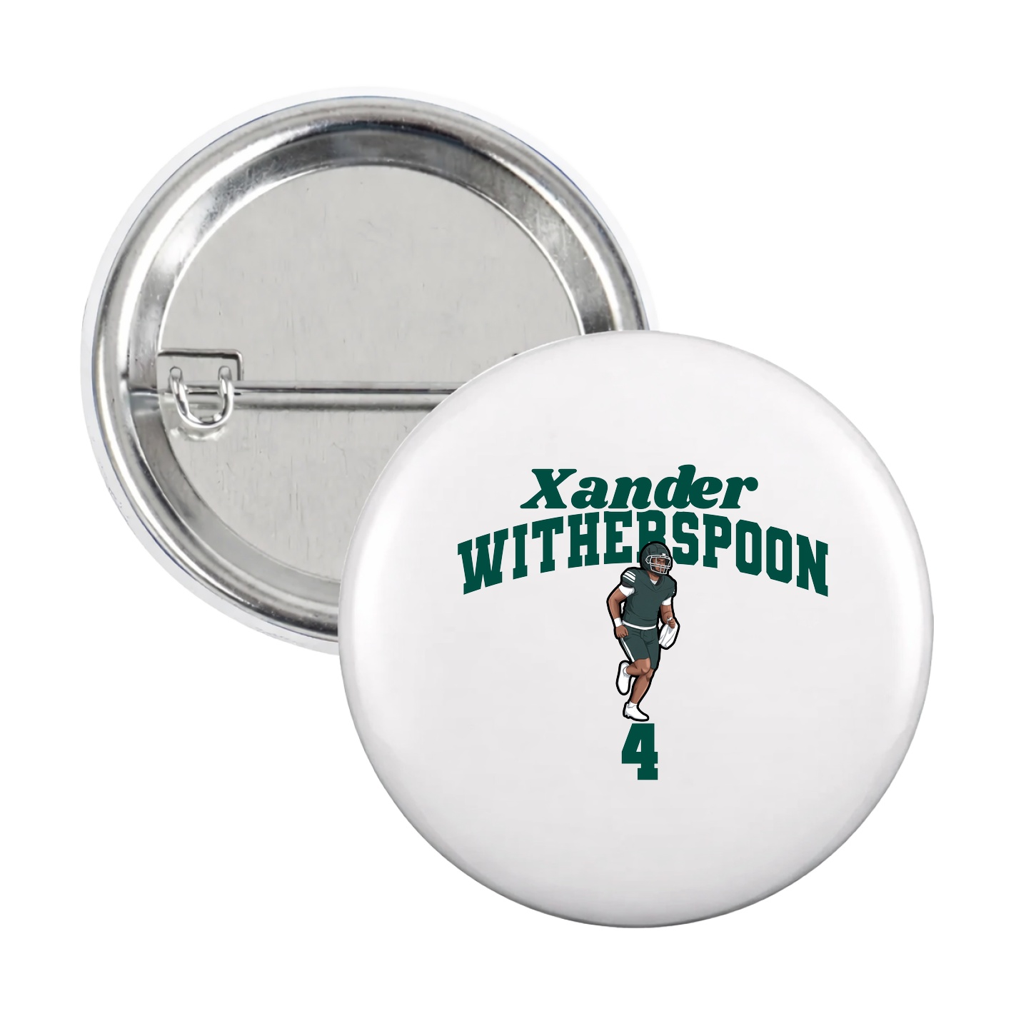 Game Day Button — Signature Arch in White