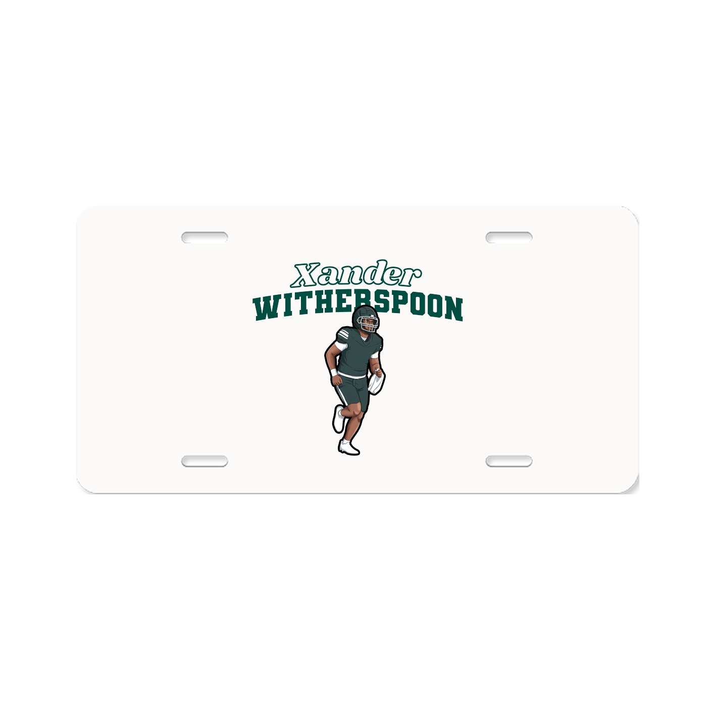 License Plate — Name Arch in Classic