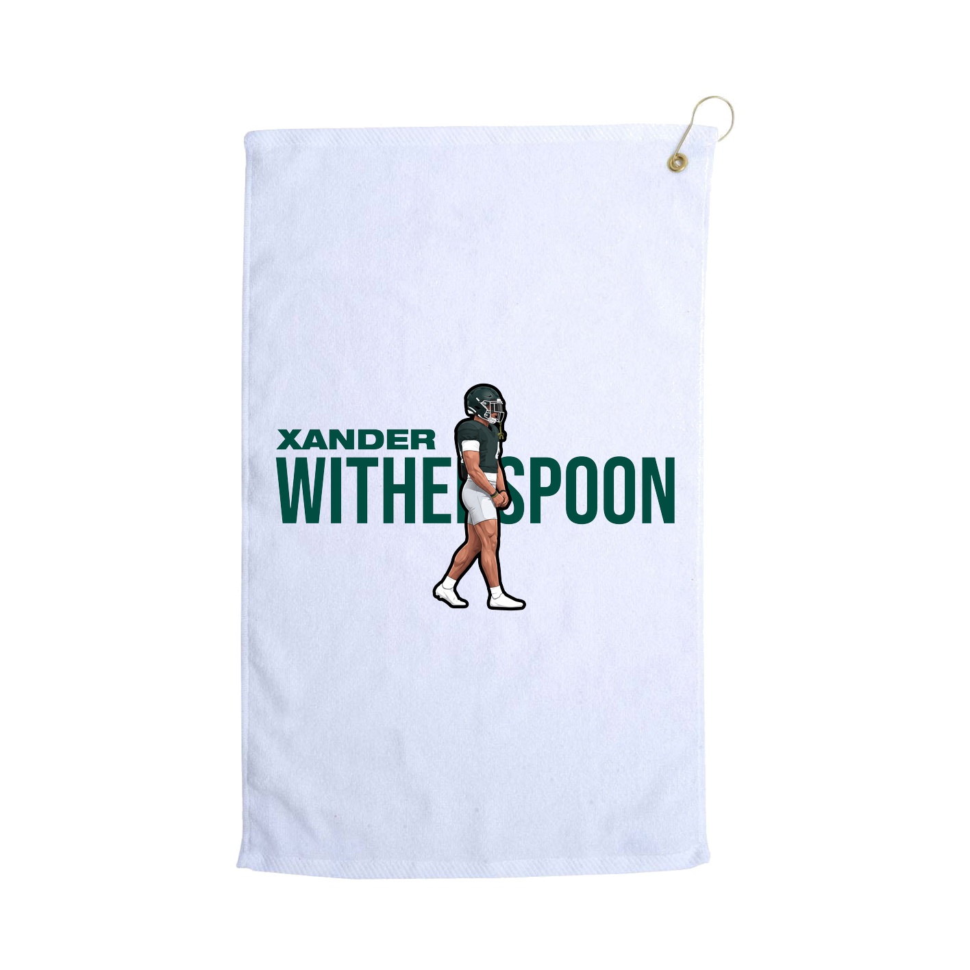 Golf Towel — Player Name in White