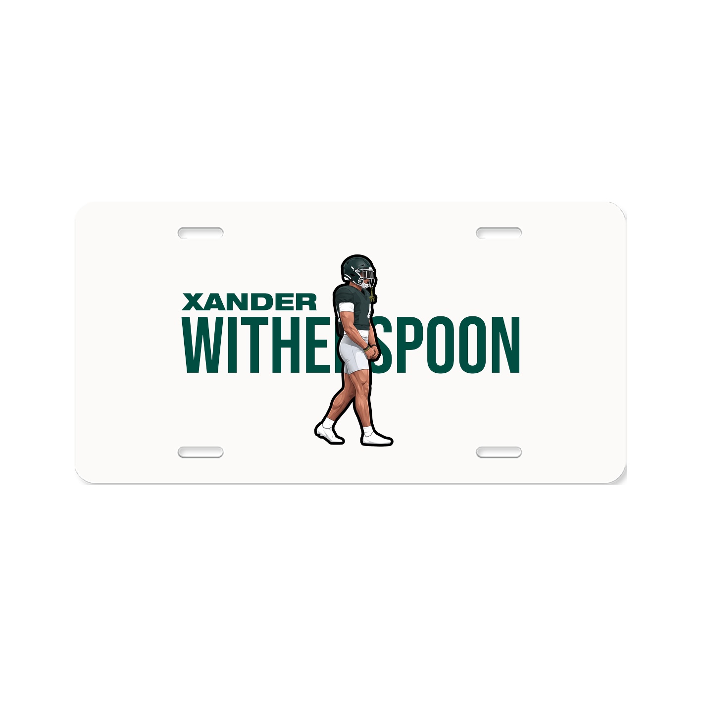 License Plate — Player Name in Classic