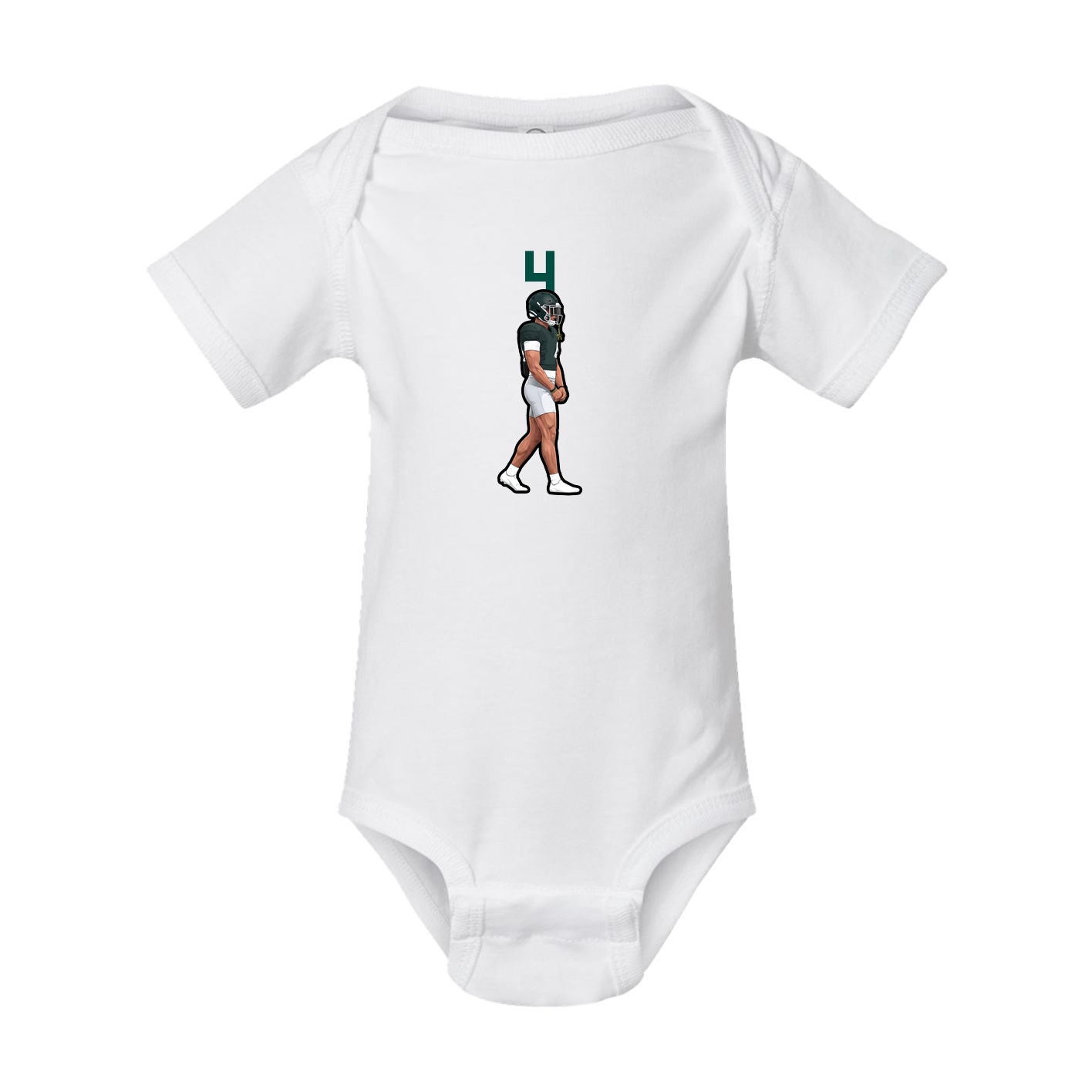 Baby Onesie — Number Top in White