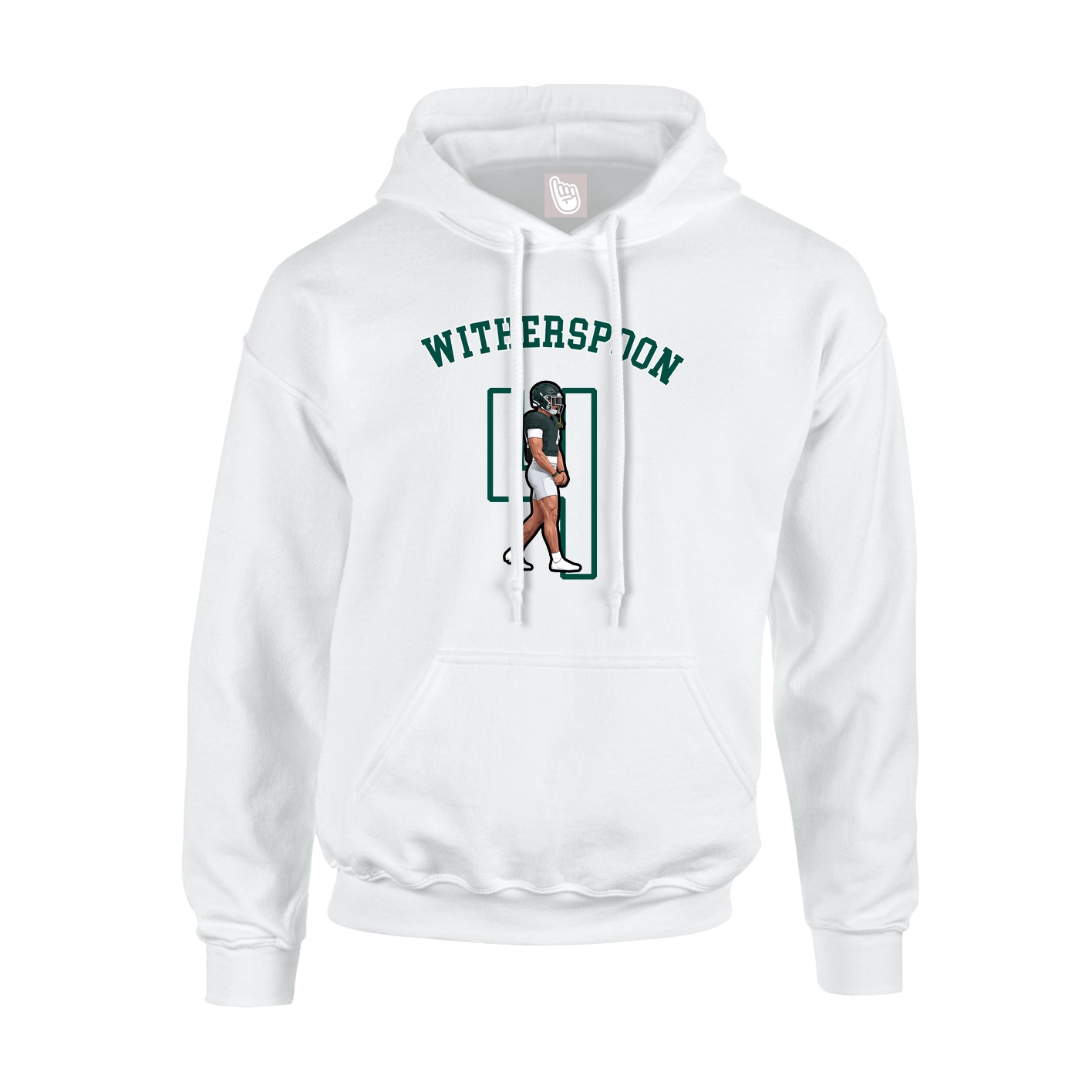 Youth Hoodie — Shirsey Arch in White