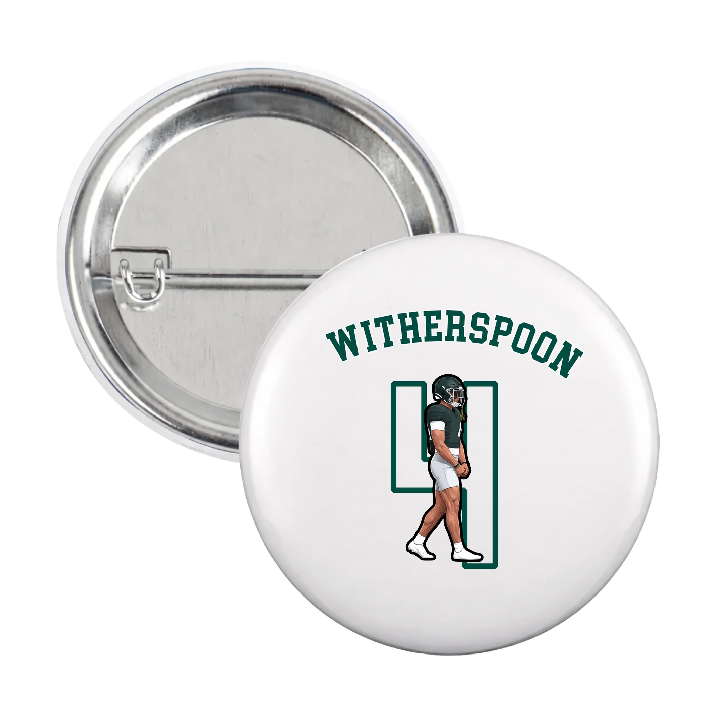 Game Day Button — Shirsey Arch in White