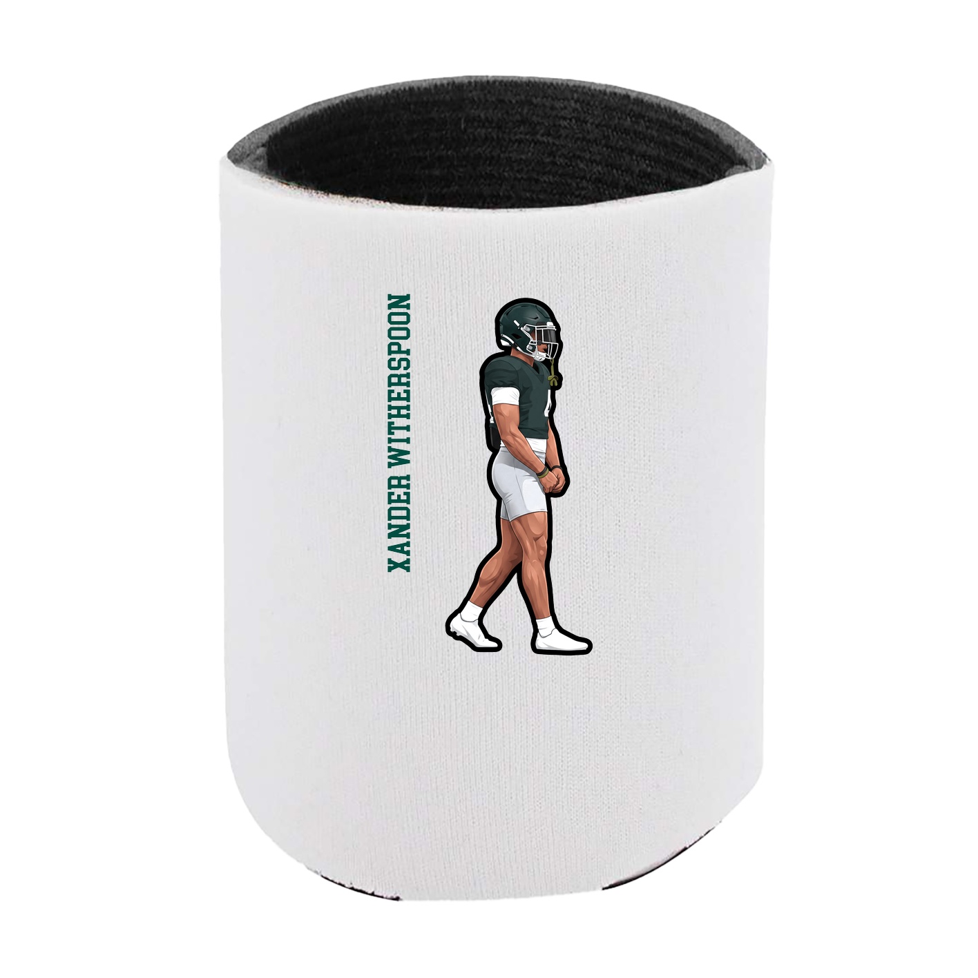 Can Holder — Name Vertical in White