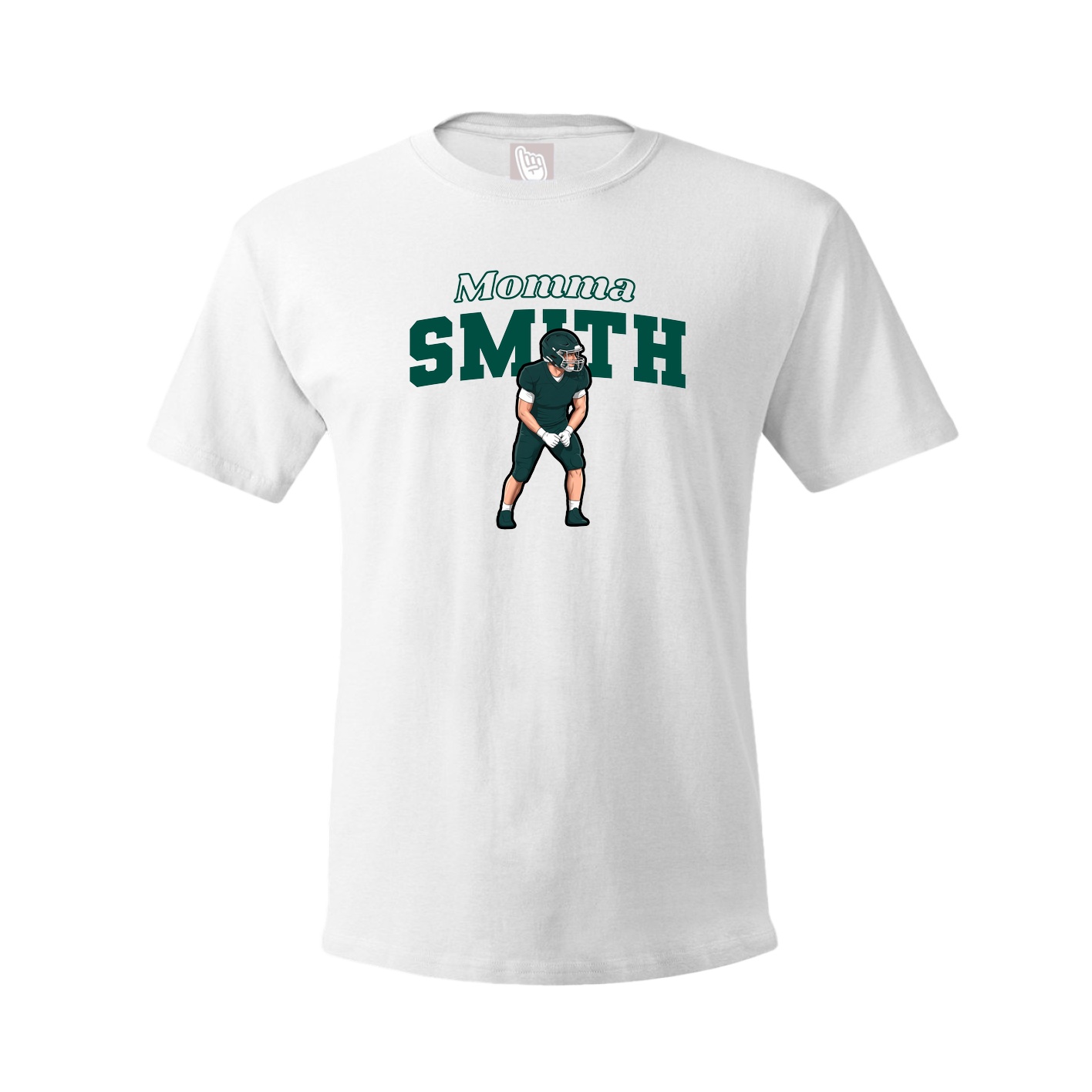 Youth Tee — Mothers Day Block in White